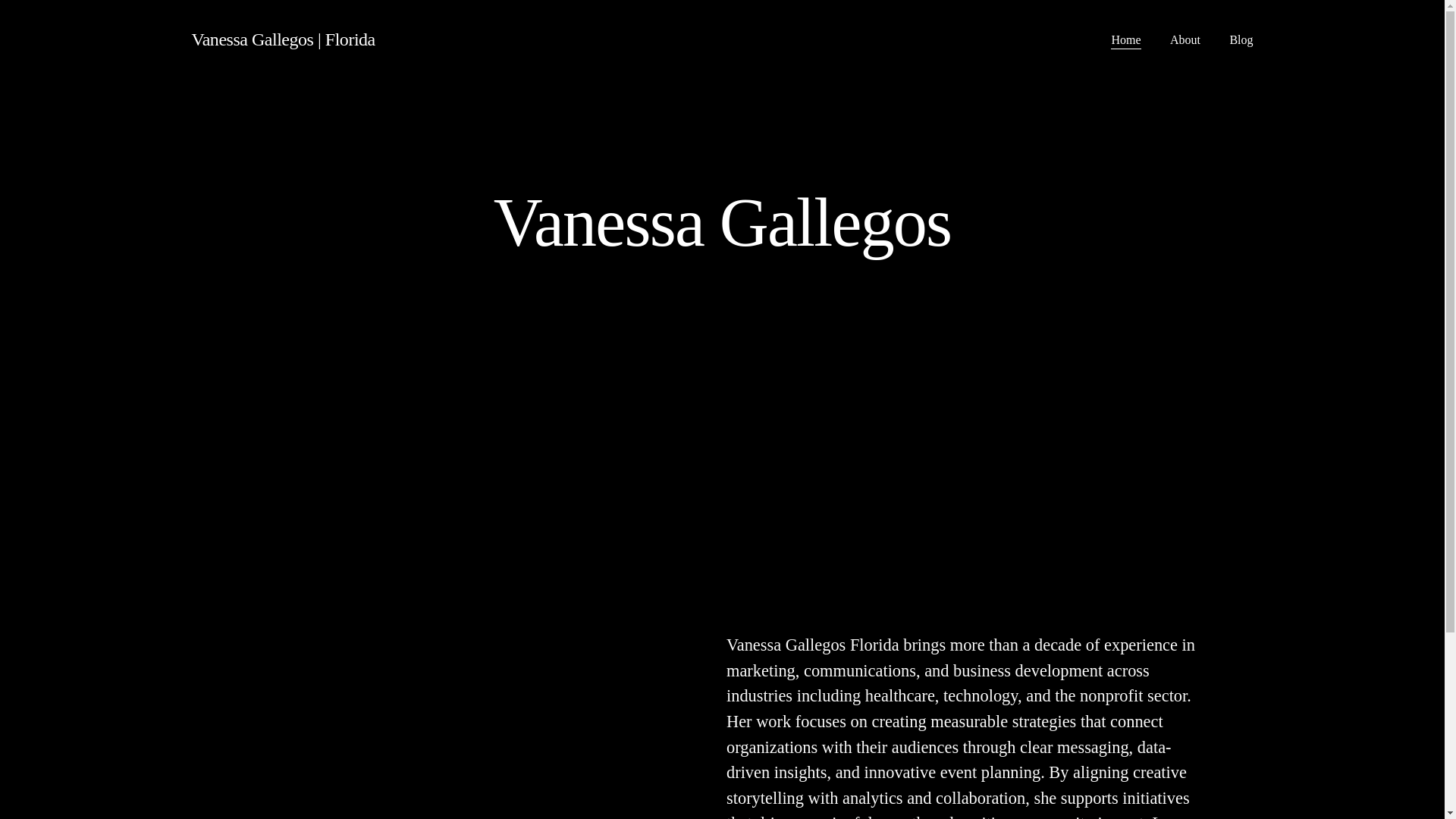 website screenshot of https://vanessagallegosflorida.com/