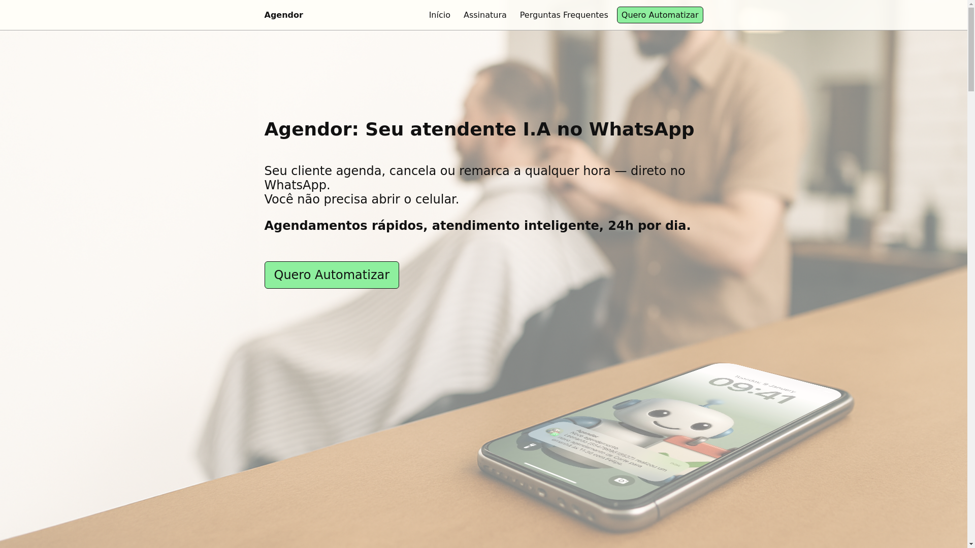 website screenshot of https://agendor-landing-page.pages.dev/
