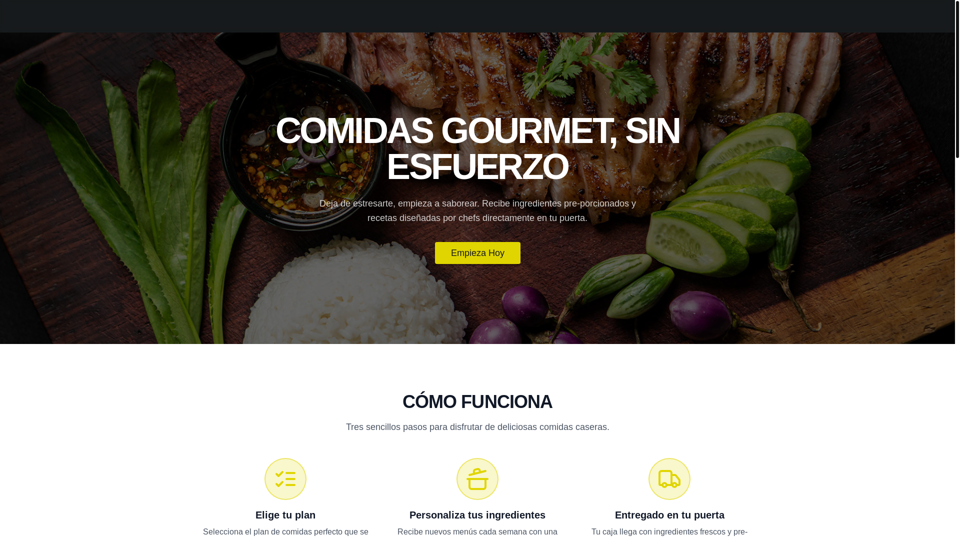 website screenshot of https://chefanonimo.co/