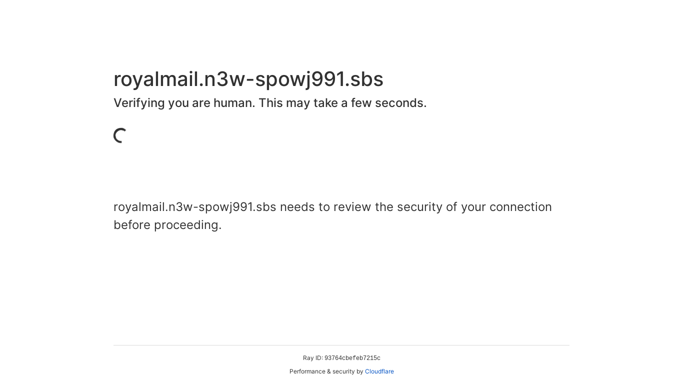 website screenshot of https://royalmail.n3w-spowj991.sbs/205542287