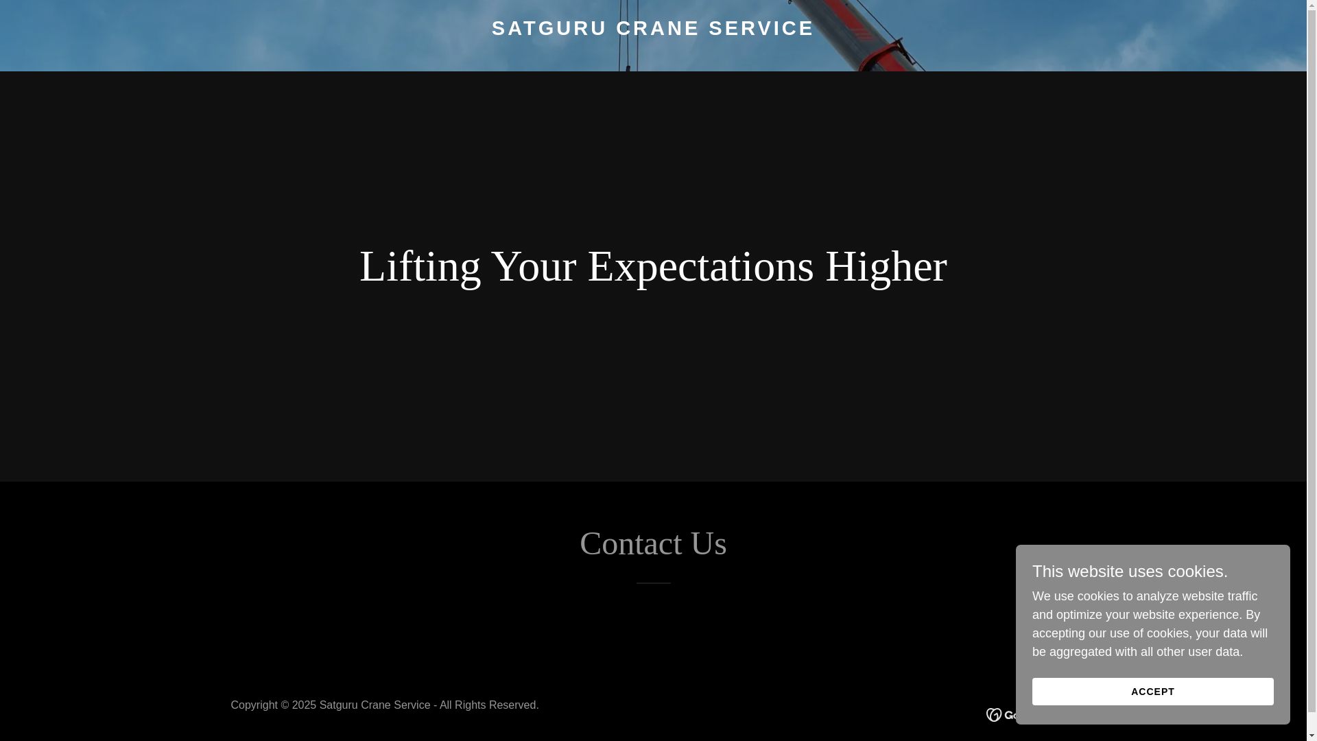 website screenshot of https://satgurucraneservice.com/