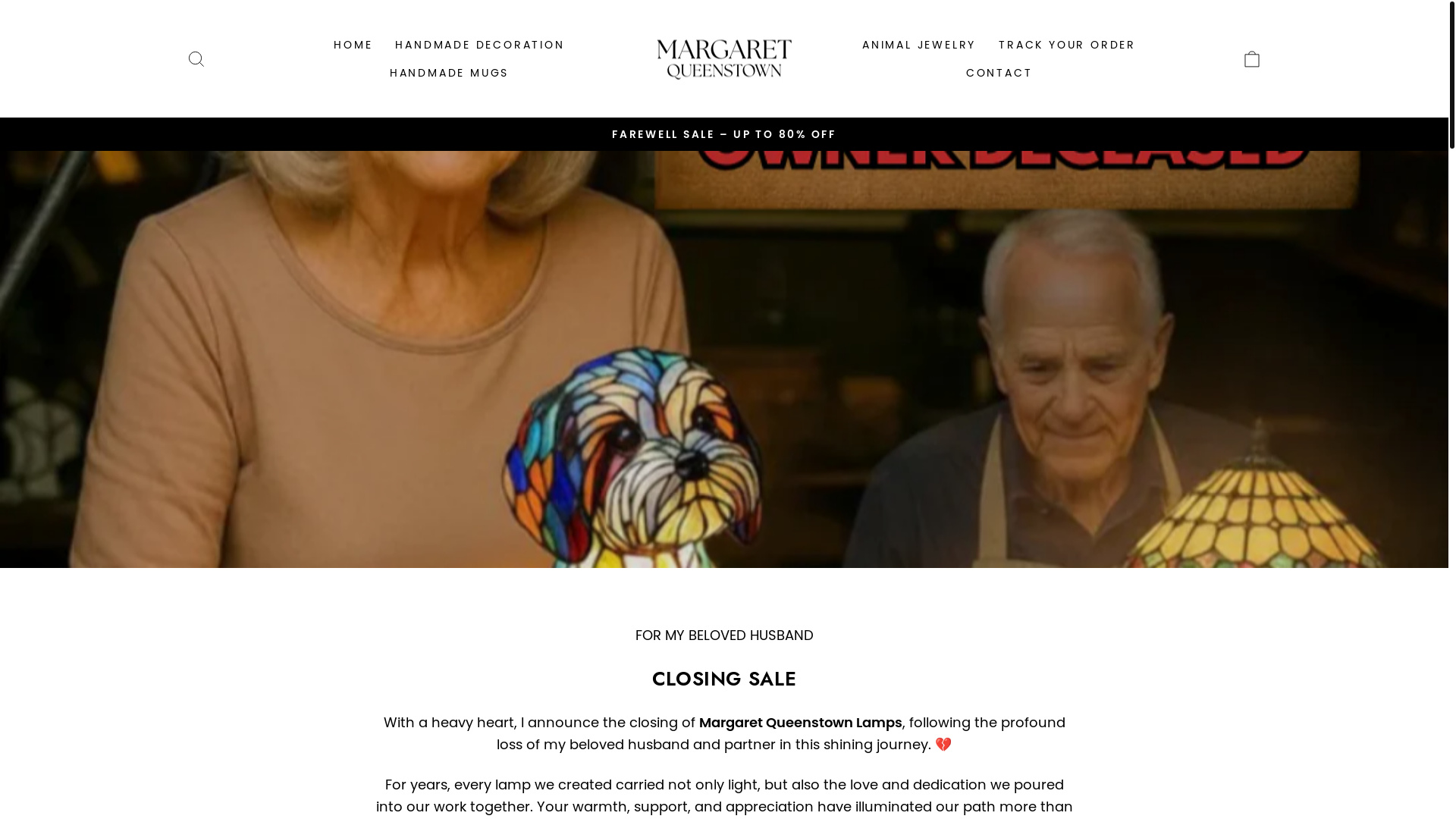 website screenshot of https://margaretqueenstown.com/