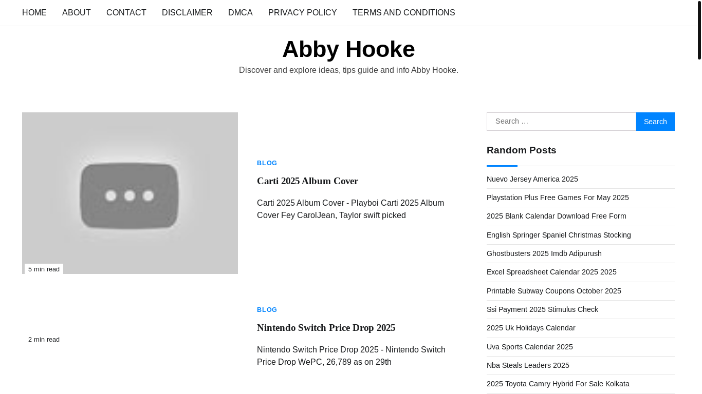 website screenshot of https://abbyhookej.pages.dev/