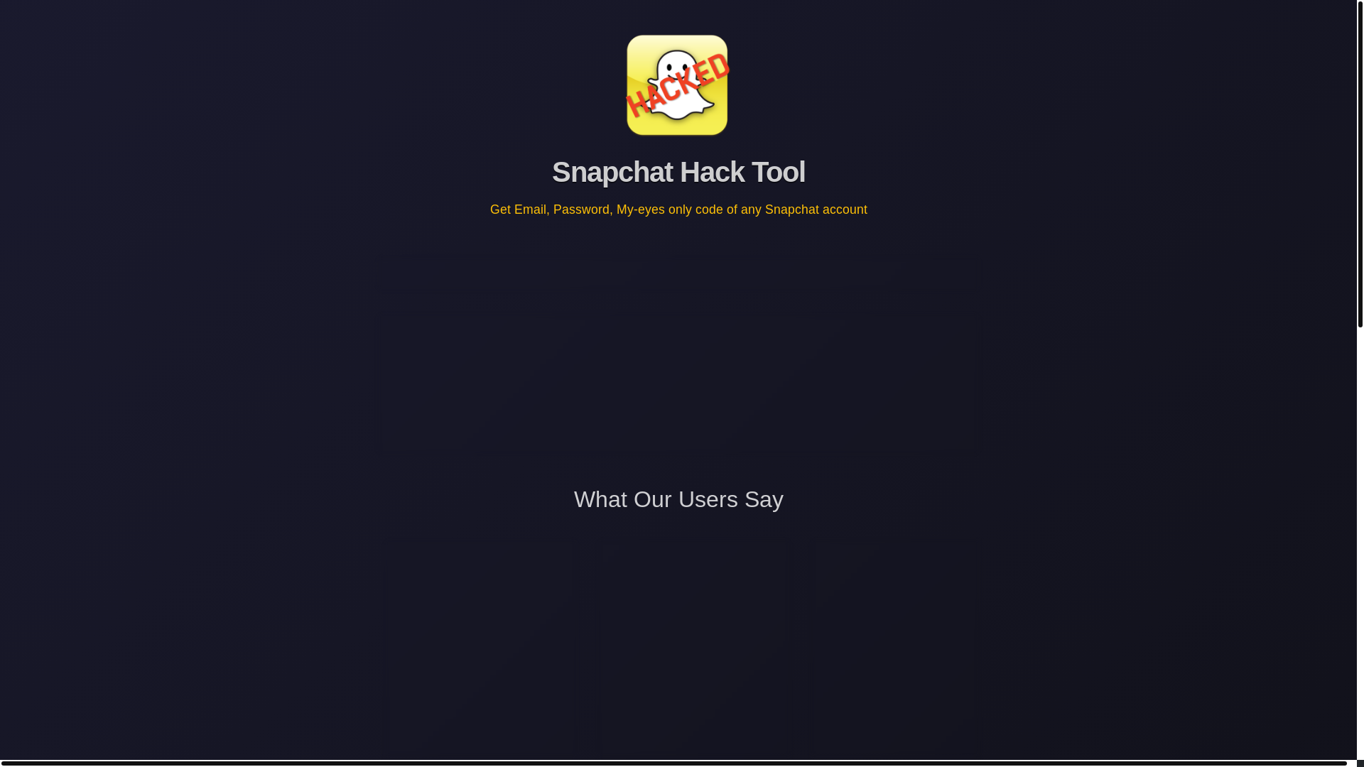 website screenshot of https://snapchatleaks.pages.dev/