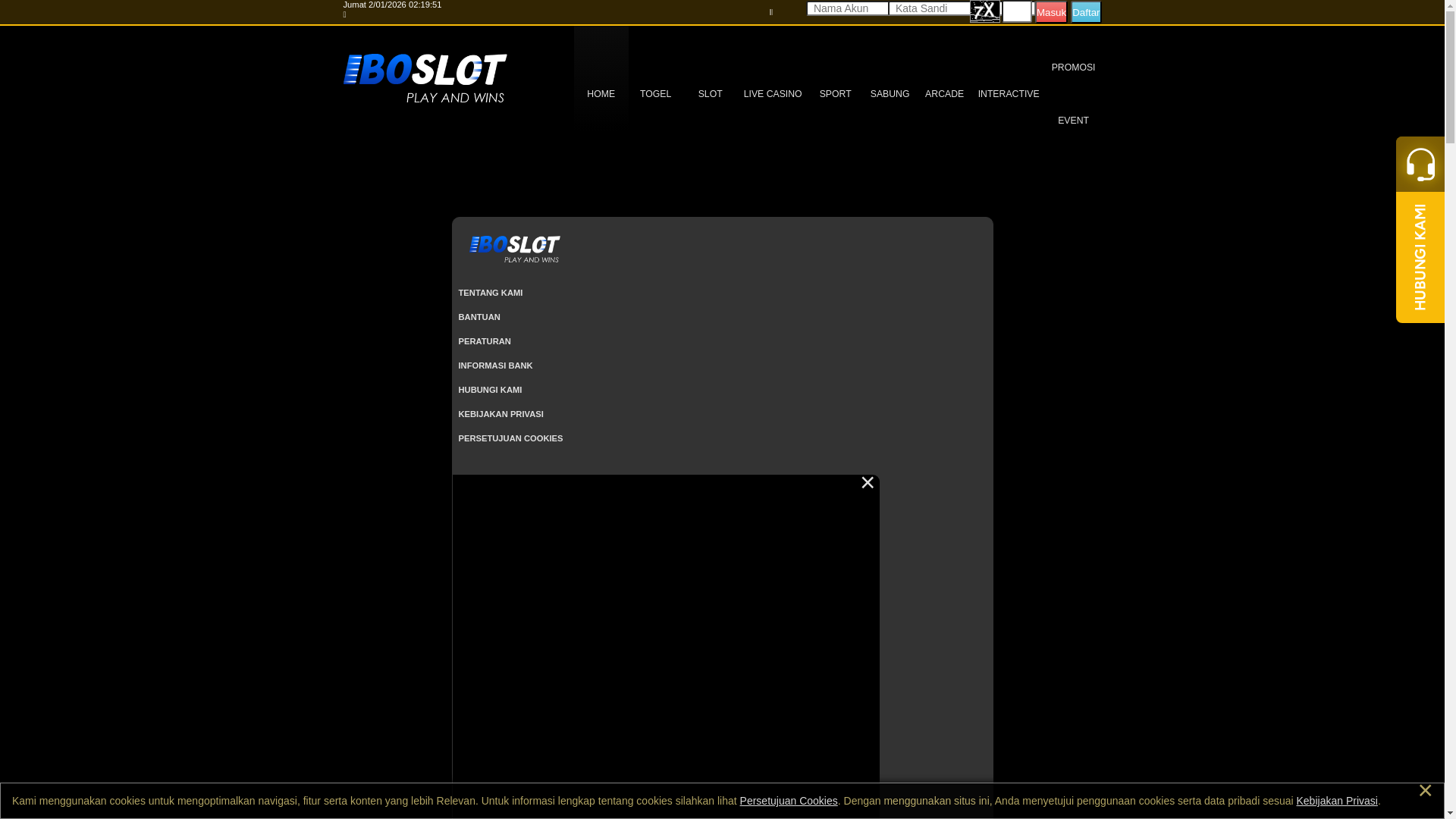 website screenshot of https://iboslot16a2.xyz/