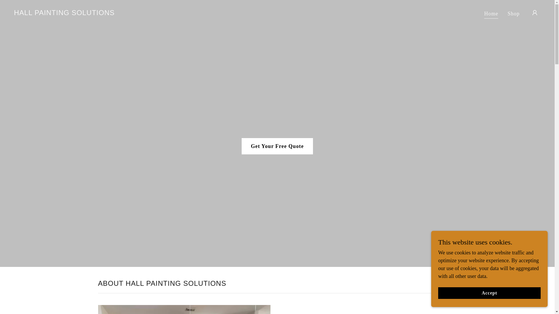 website screenshot of https://hallpainting.solutions/