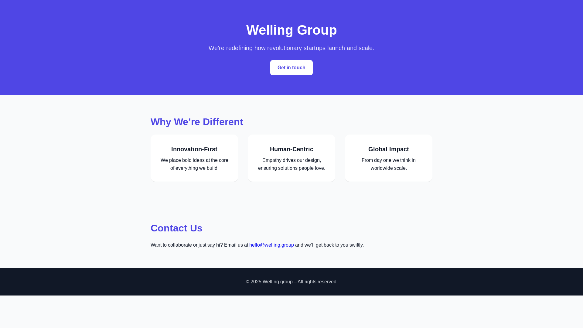 website screenshot of https://wellinggroup-site.pages.dev/
