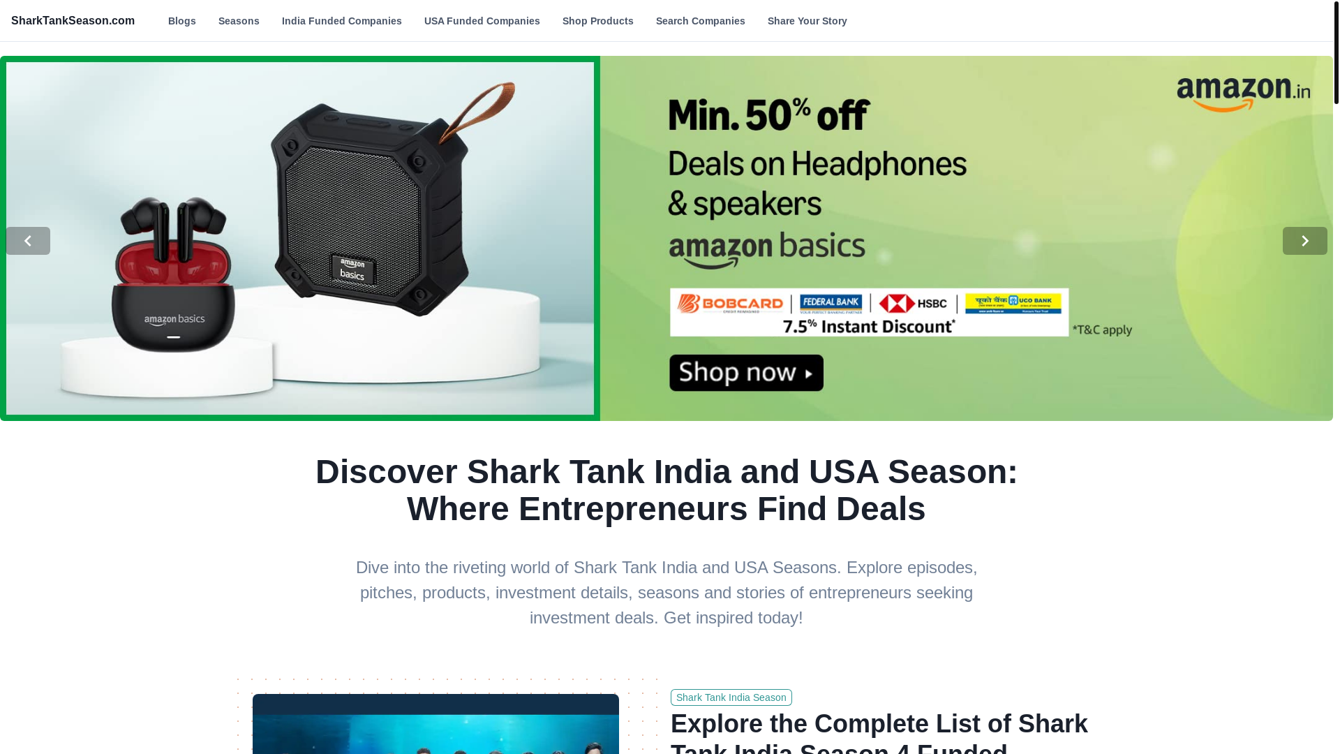 website screenshot of https://shark-tank-season.pages.dev/