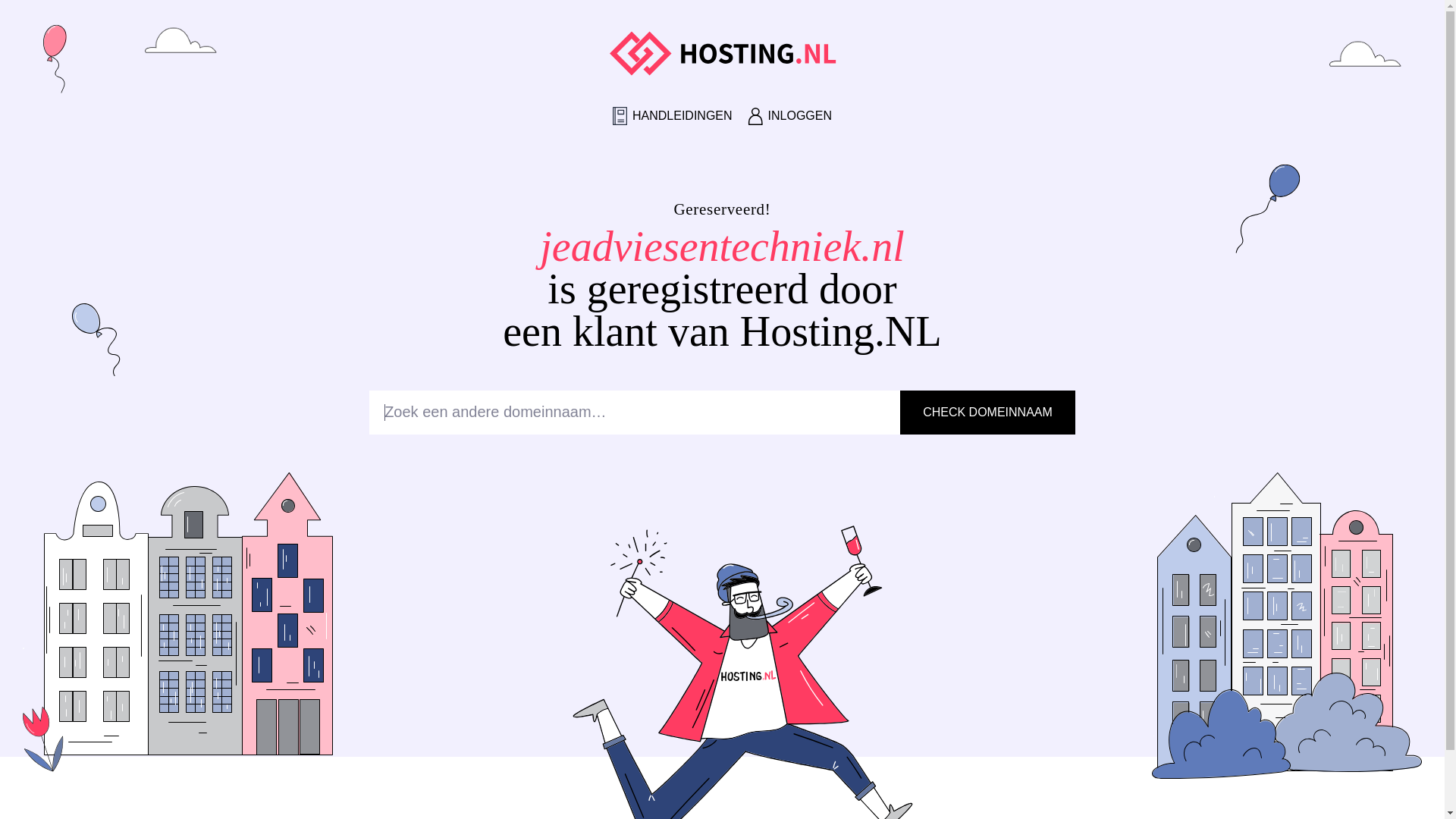 website screenshot of https://jeadviesentechniek.nl/