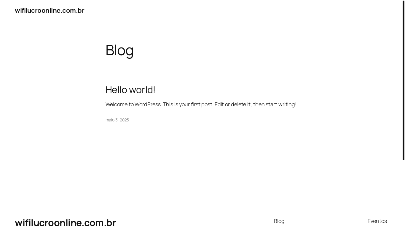 website screenshot of https://wifilucroonline.com.br/