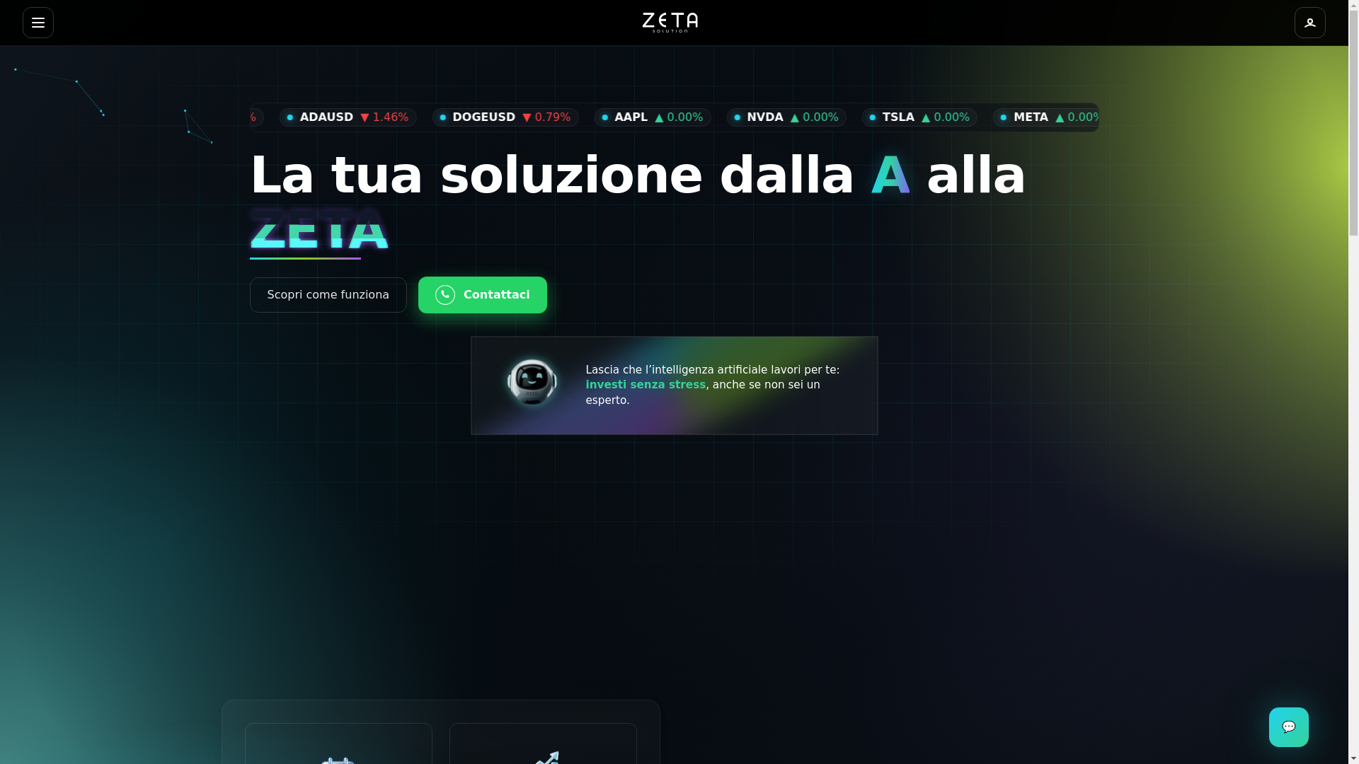 website screenshot of https://zetasolutionai.com/