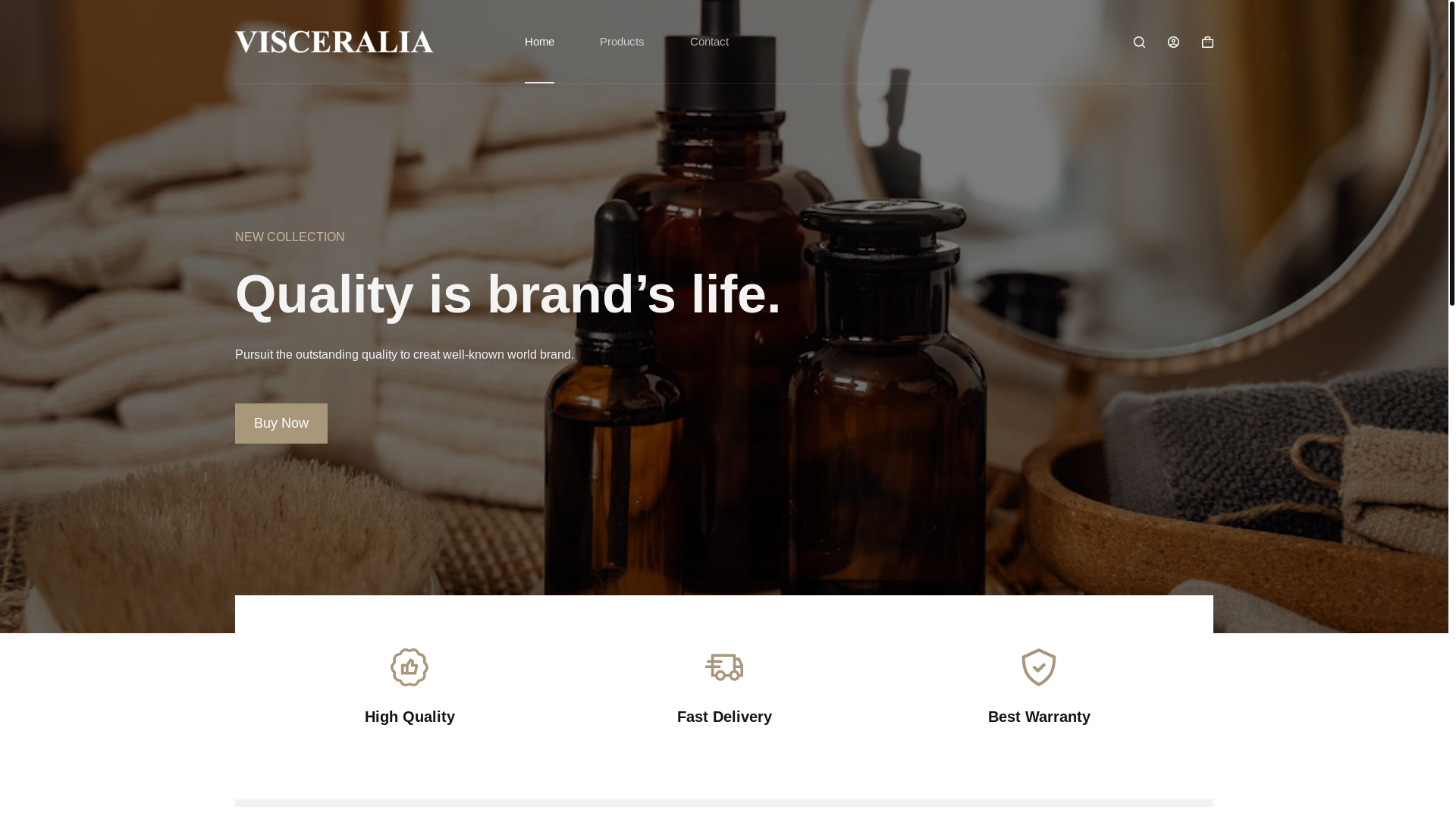 website screenshot of https://visceralia.online/