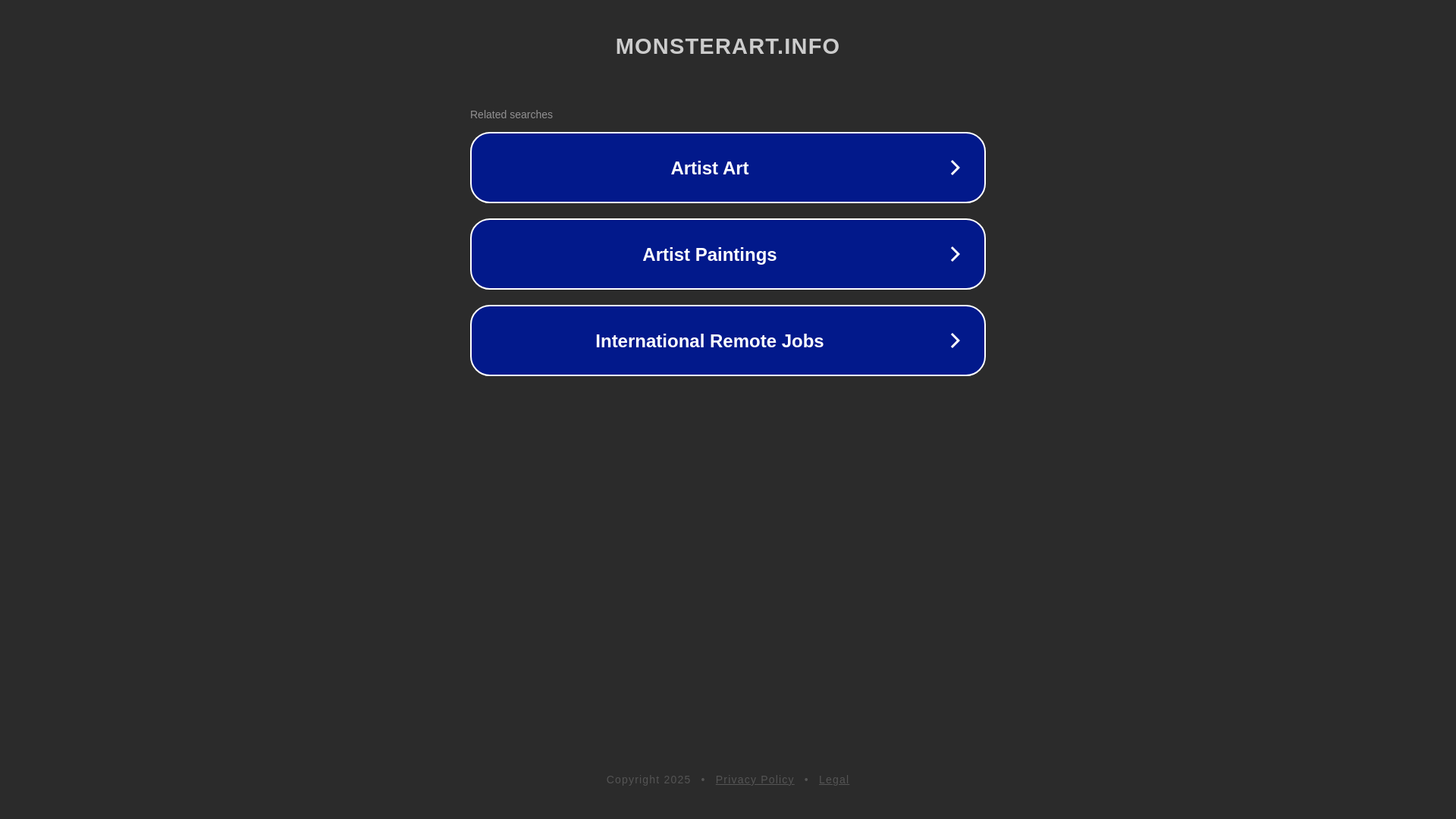 website screenshot of https://monsterart.info/
