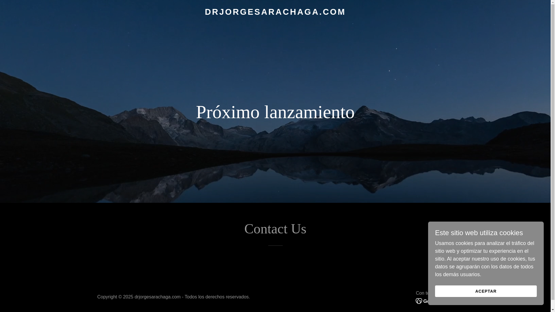 website screenshot of https://drjorgesarachaga.com/