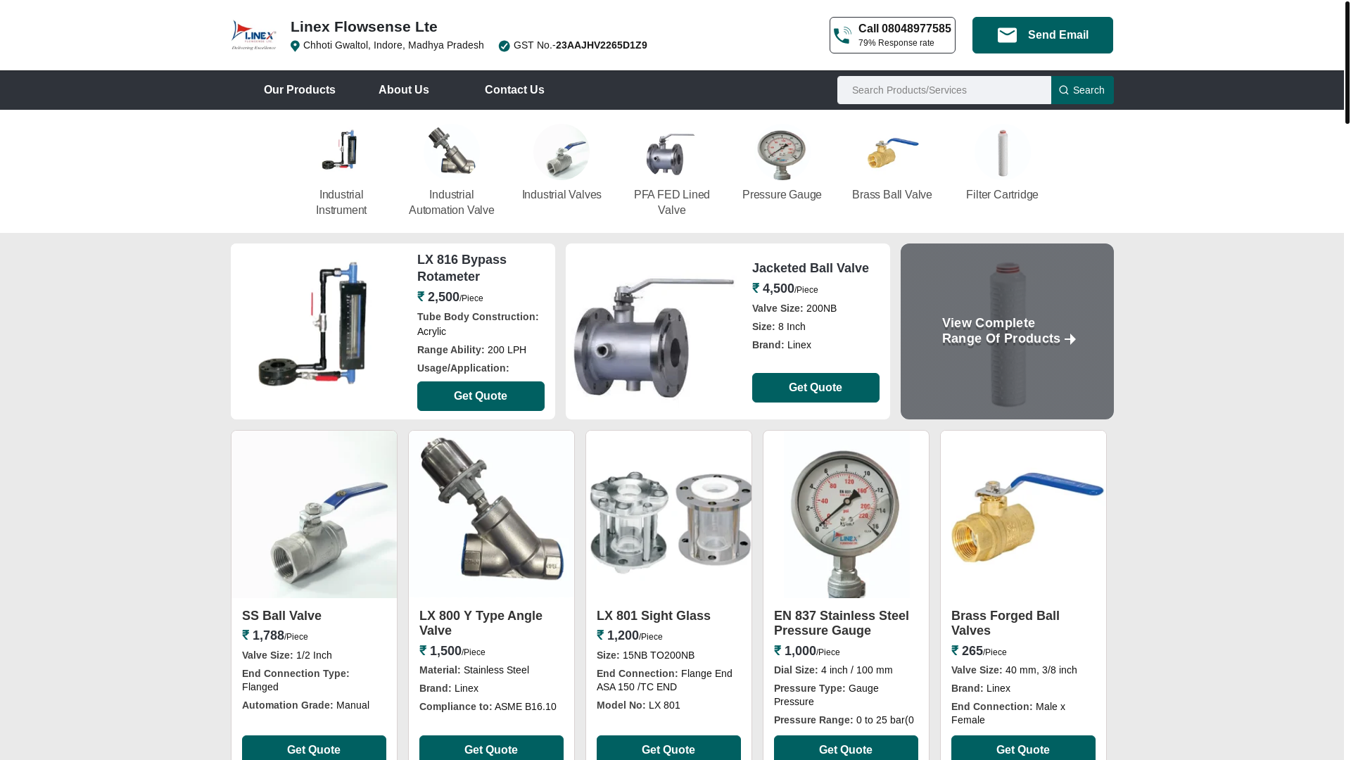 website screenshot of https://linexflowsenselte.in/
