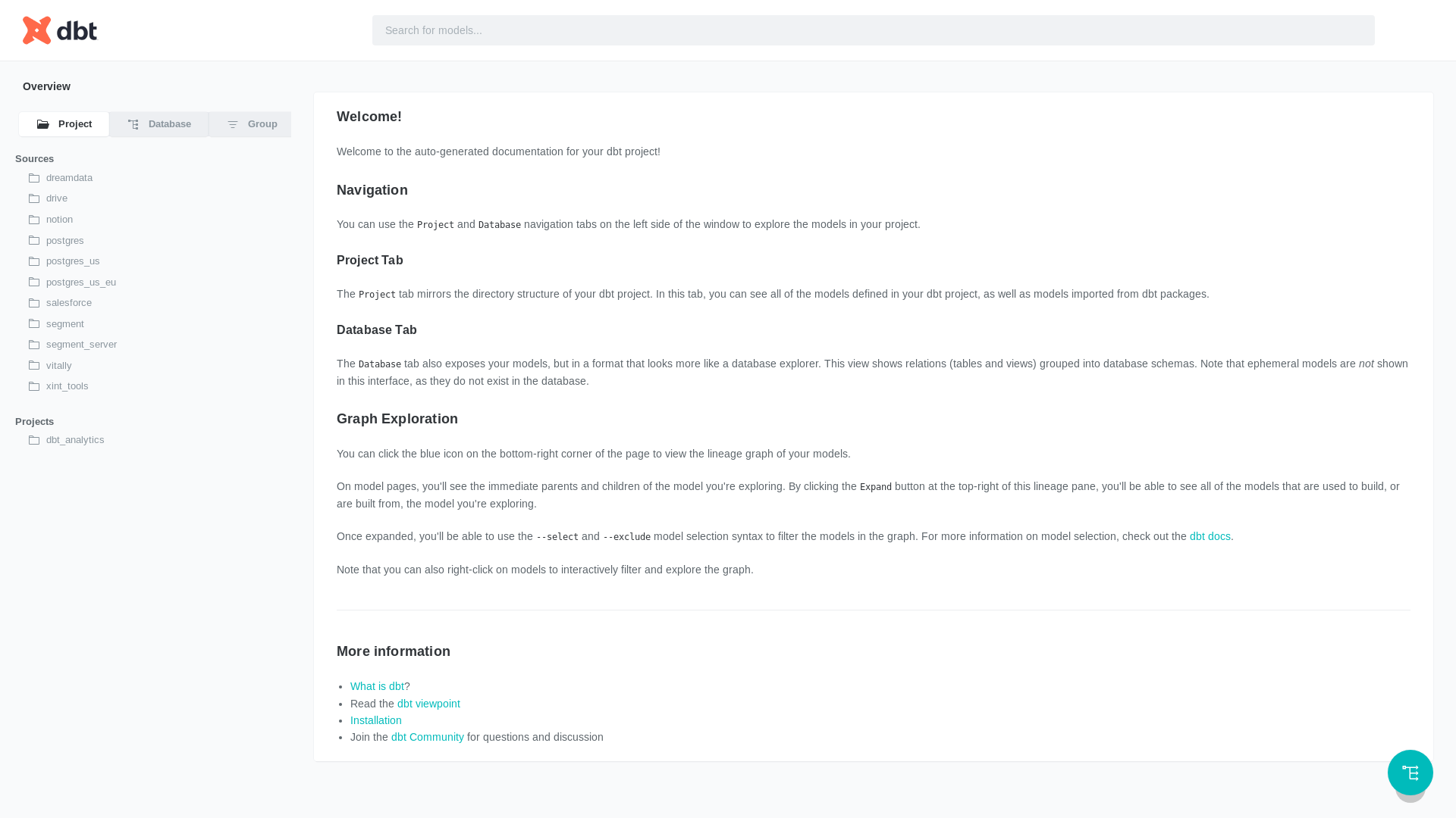 website screenshot of https://dbt-analytics.pages.dev/