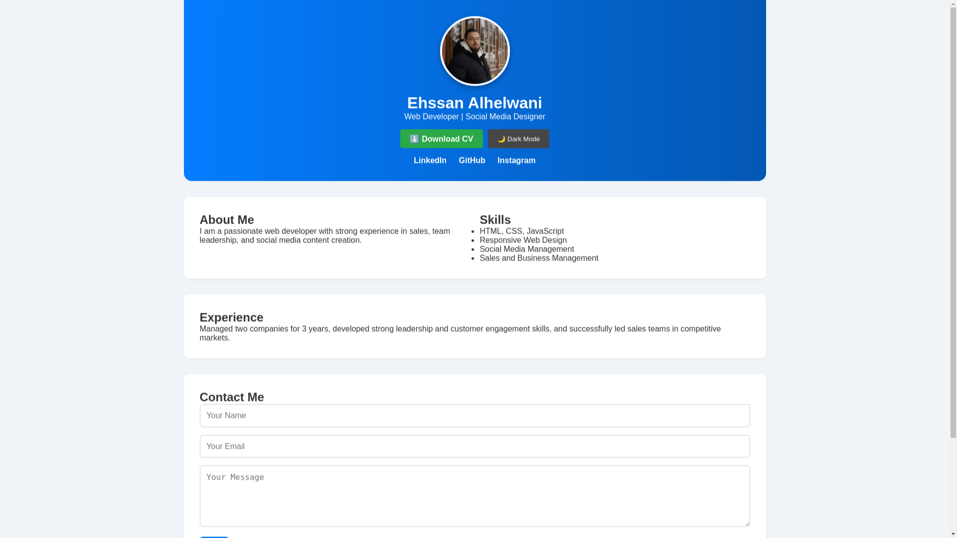 website screenshot of https://aboutehssan.com/