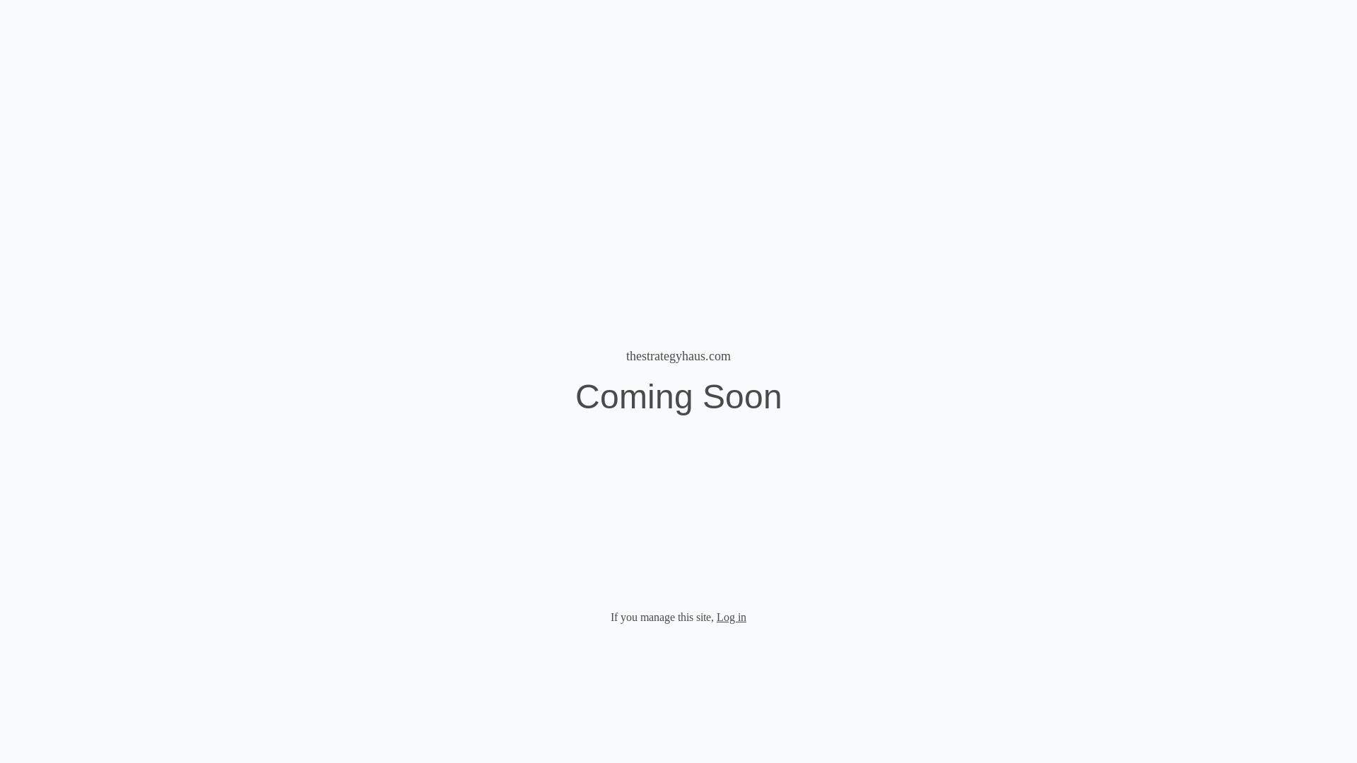 website screenshot of https://thestrategyhaus.com/