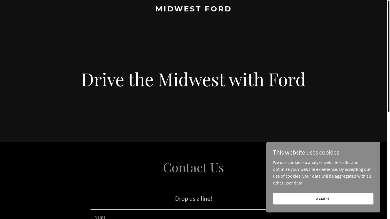 website screenshot of https://midwest-ford.com/