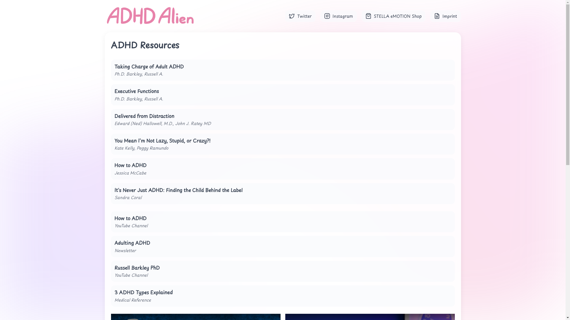 website screenshot of https://help-adhd-alien.pages.dev/