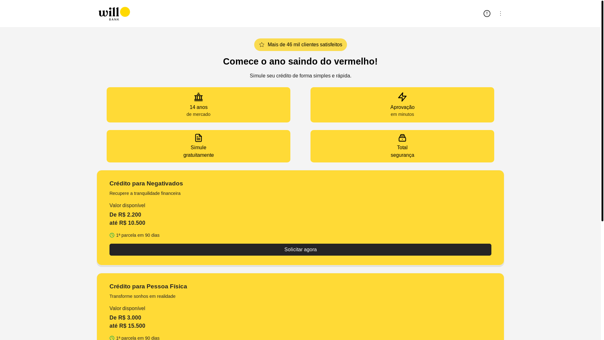 website screenshot of https://aprovacaowill.io/