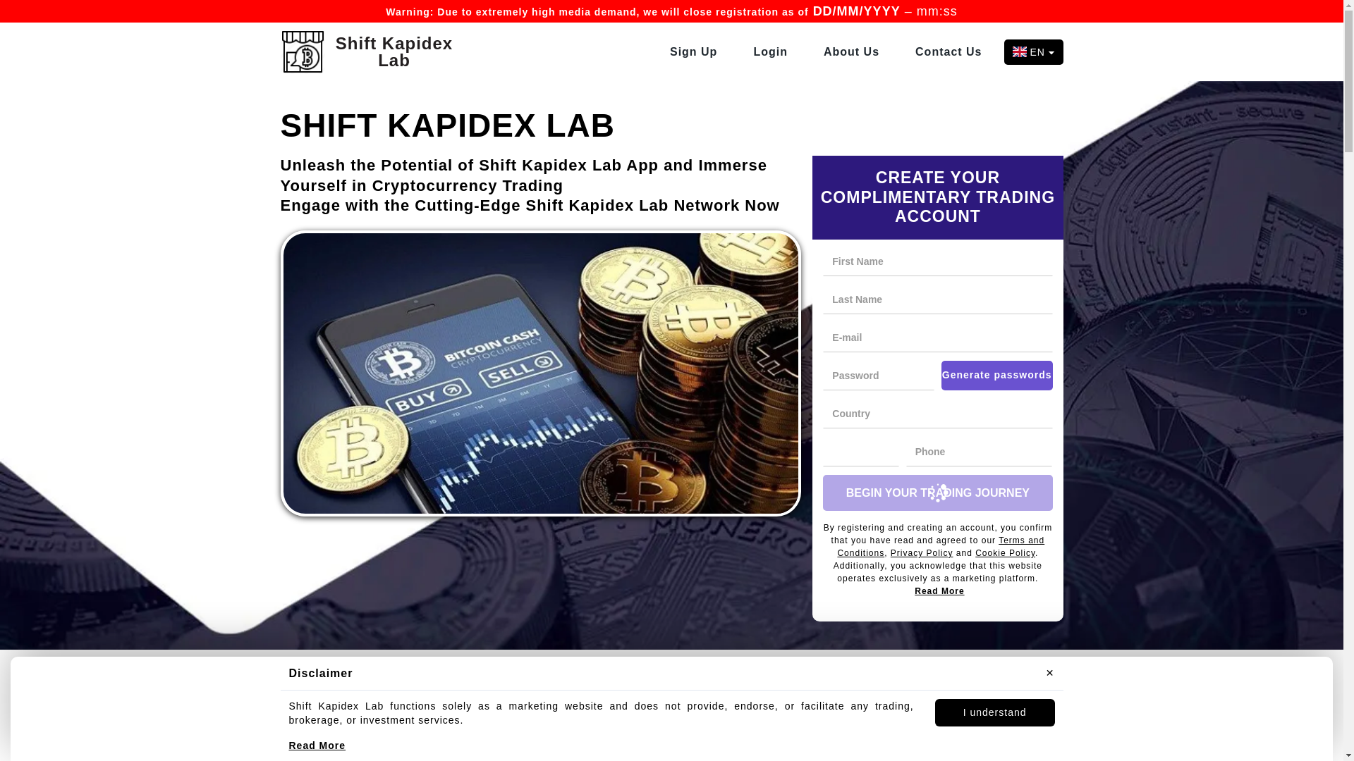 website screenshot of https://shiftkapidex-lab.com/