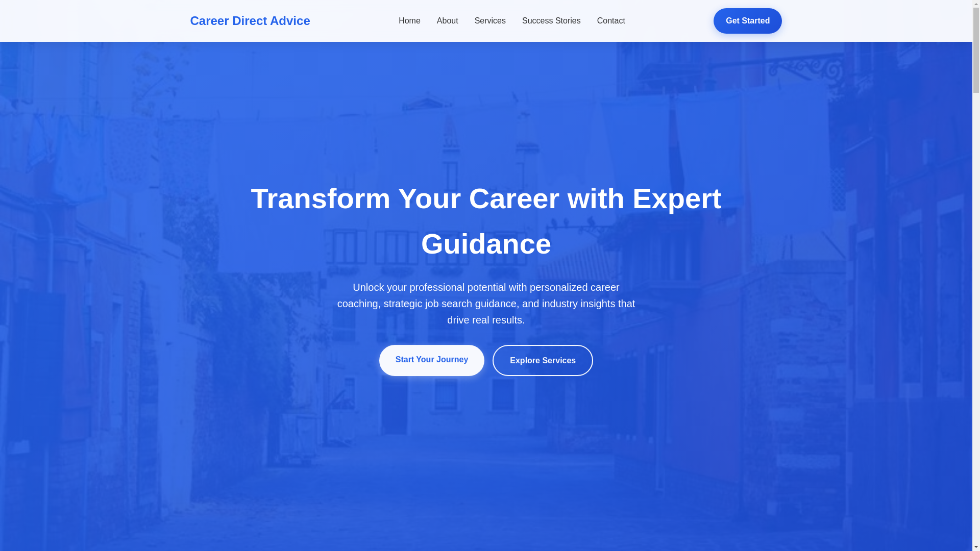 website screenshot of https://careerdirectadvice.digital/