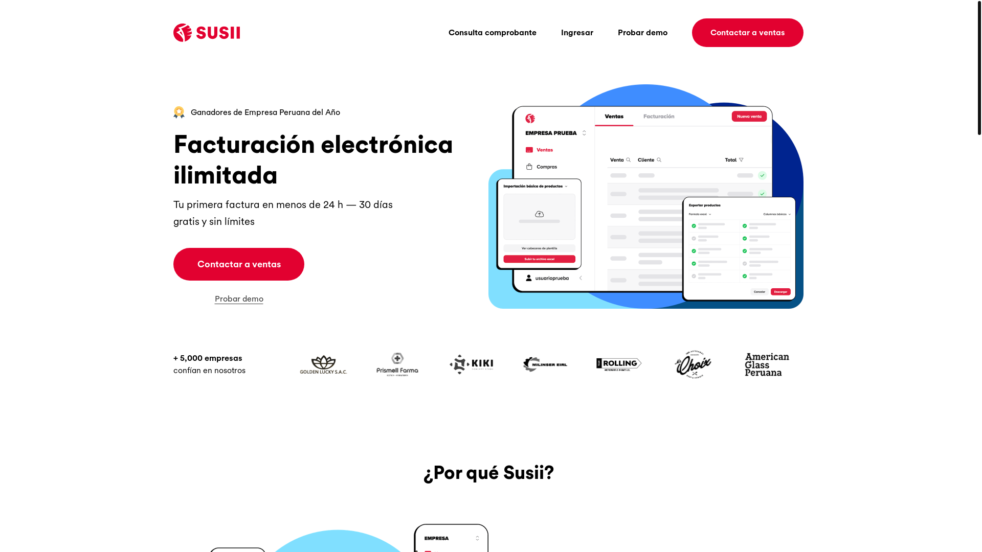website screenshot of https://susii-landing.pages.dev/