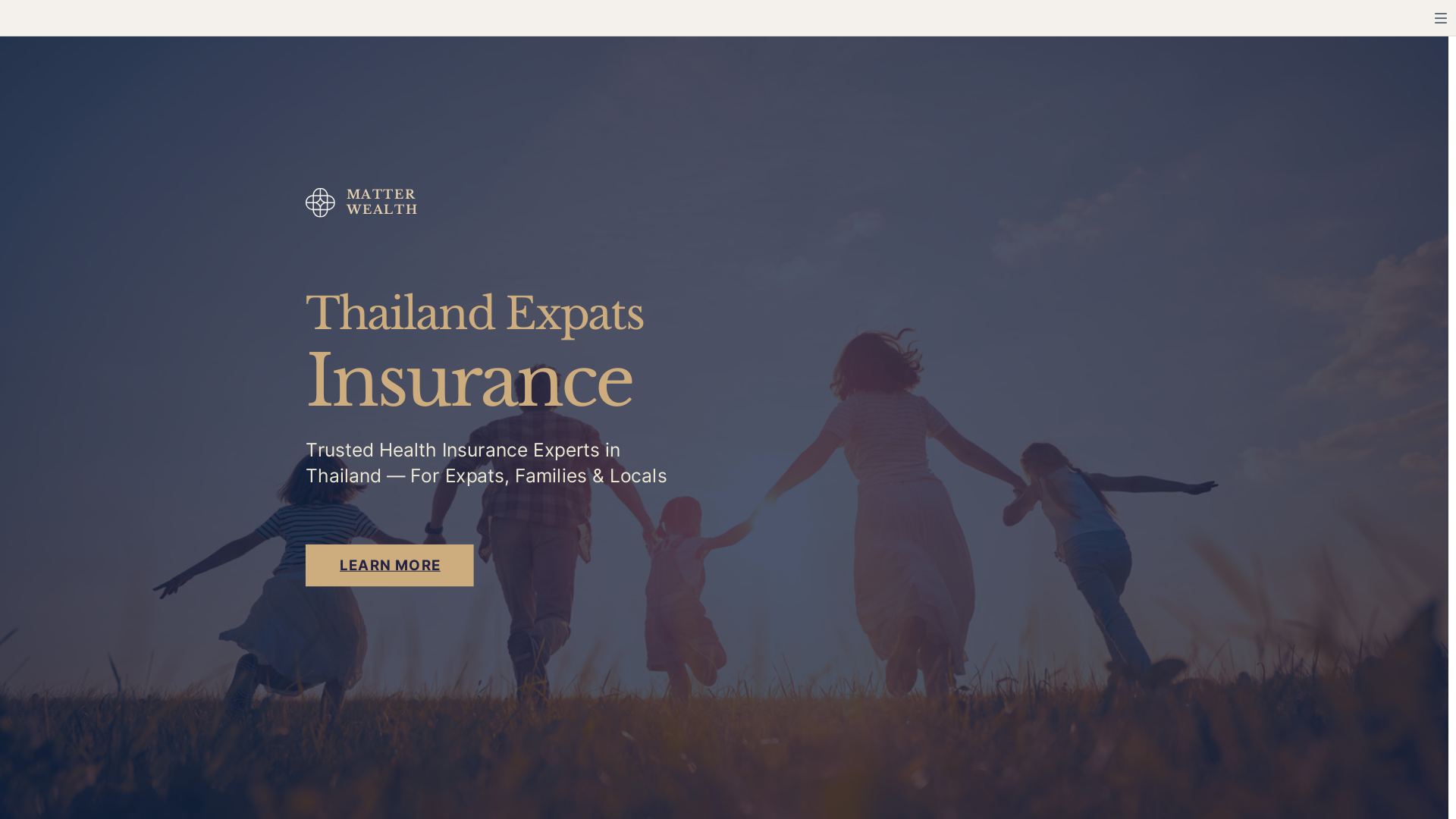 website screenshot of https://thailandexpatsinsurance.com/