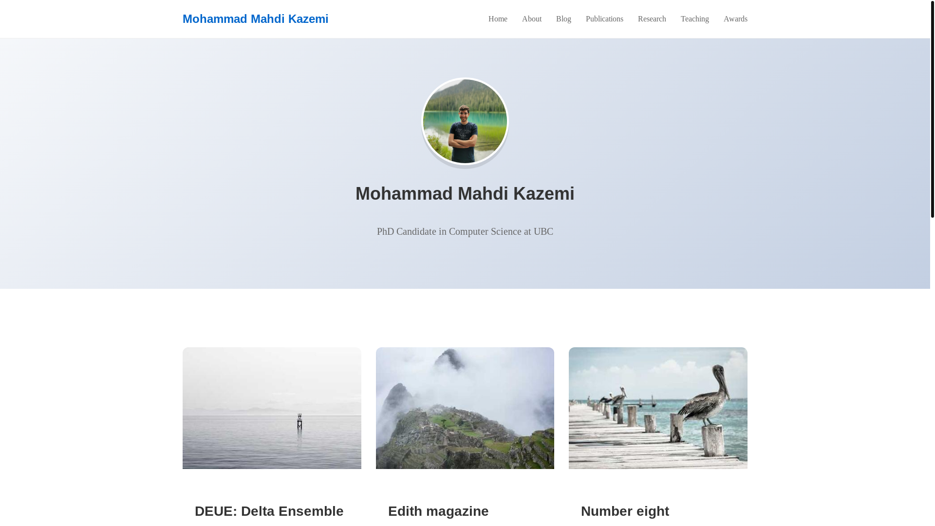 website screenshot of https://mohammadmahdikazemi.work/