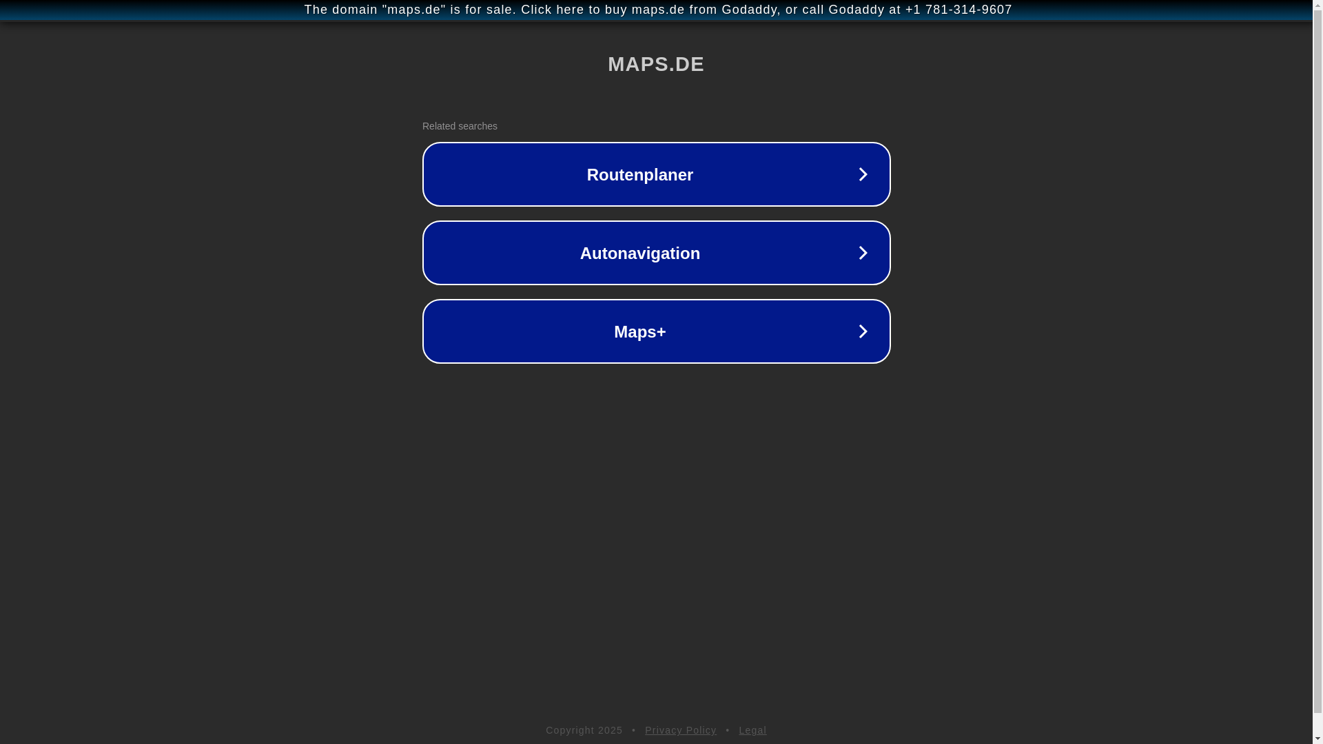 website screenshot of https://google.maps.de/