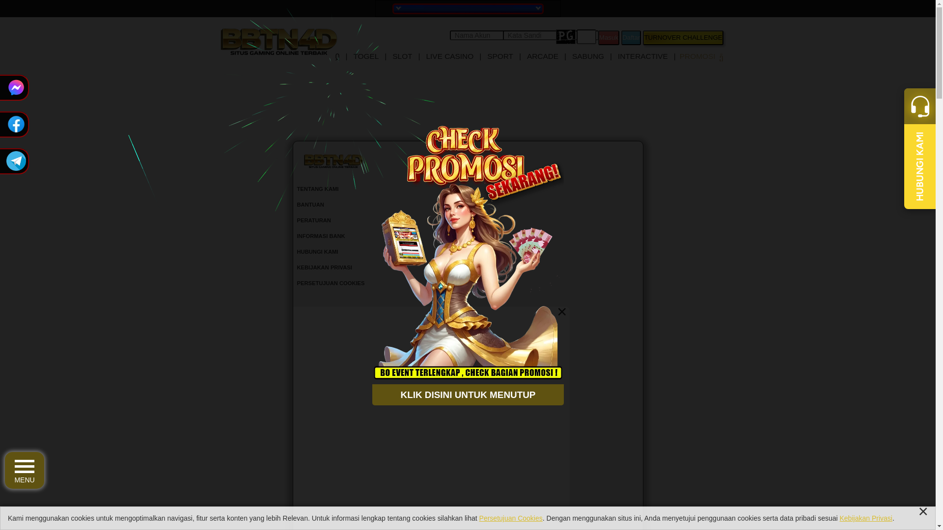 website screenshot of https://bbtn4dsekut.com/