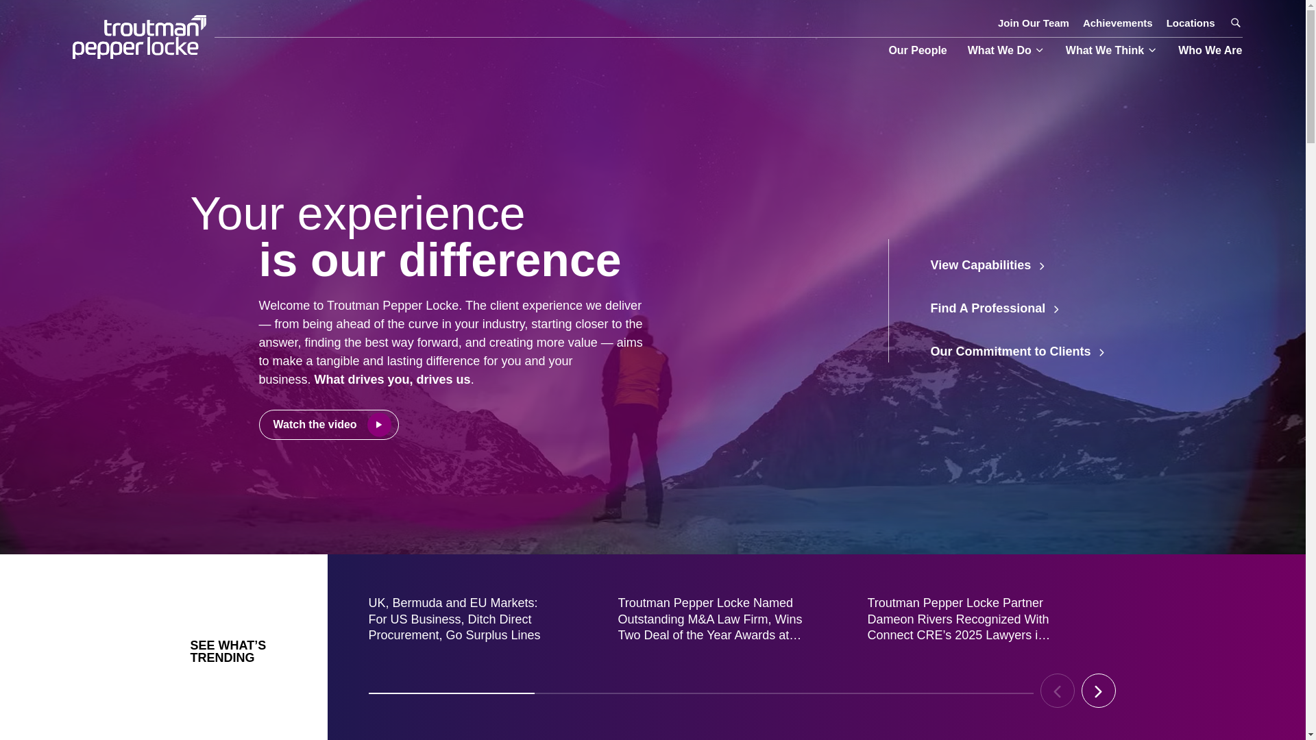 website screenshot of https://www.troutman.com/