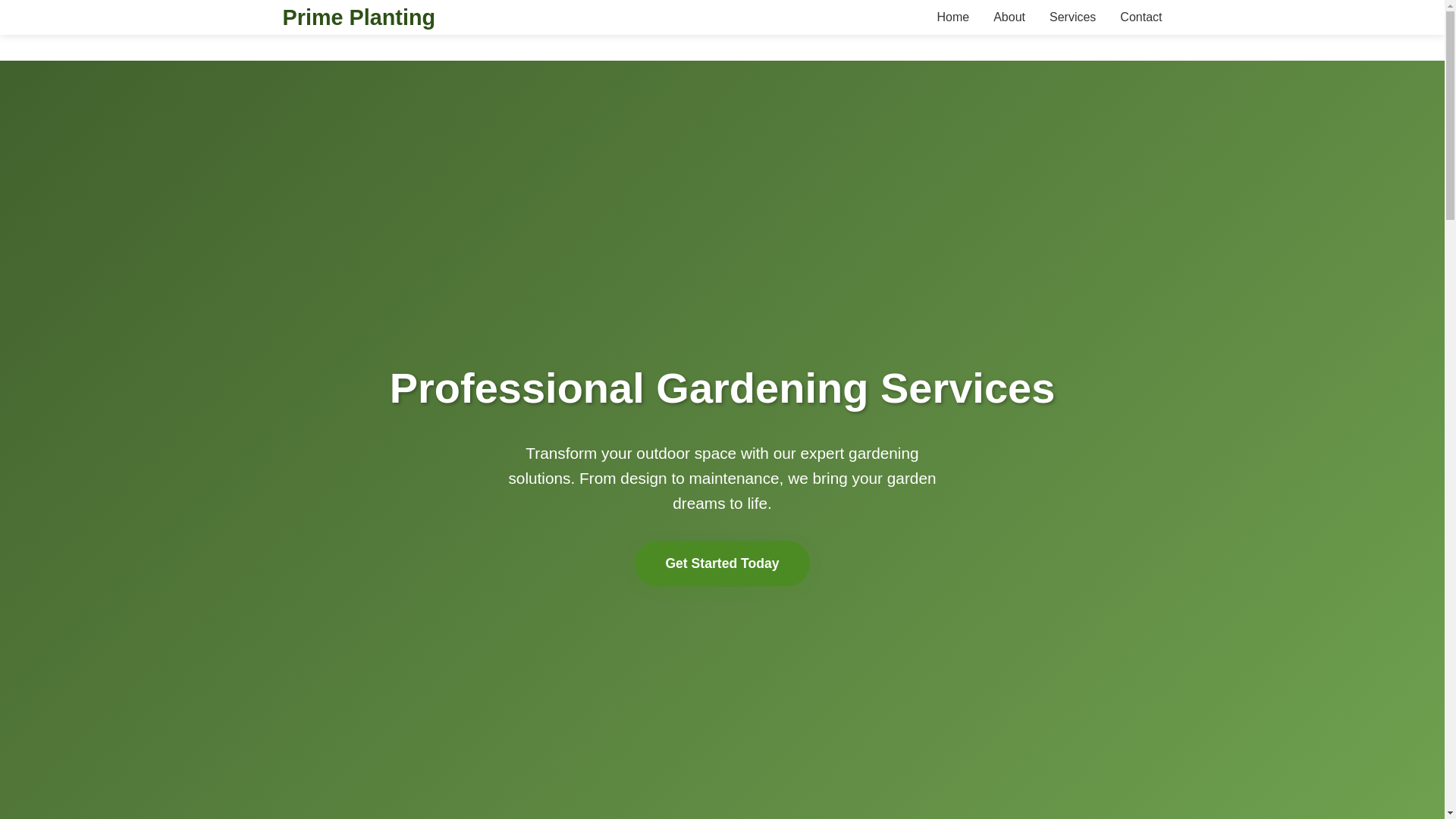 website screenshot of https://primeplanting.shop/