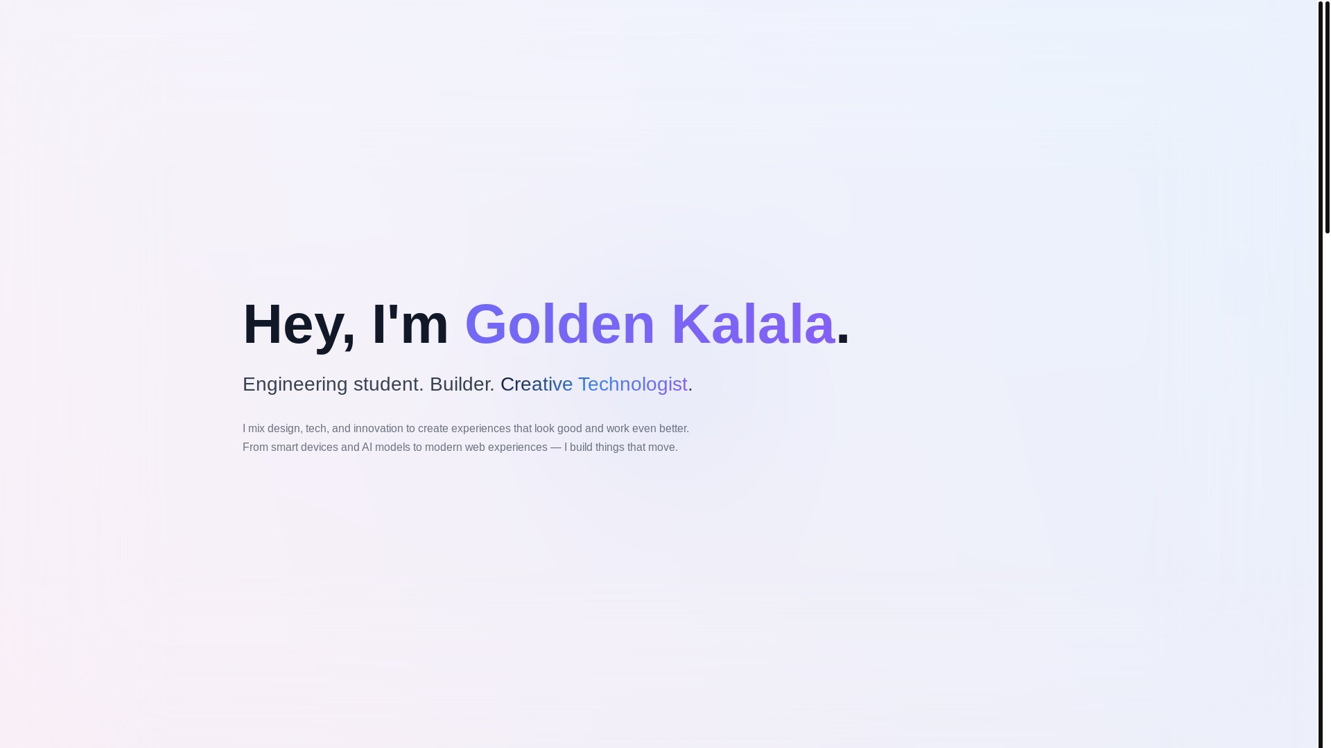 website screenshot of https://goldenkalala.com/