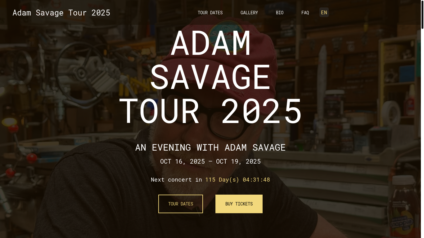 website screenshot of https://adamsavagetour-com-github-io.pages.dev/