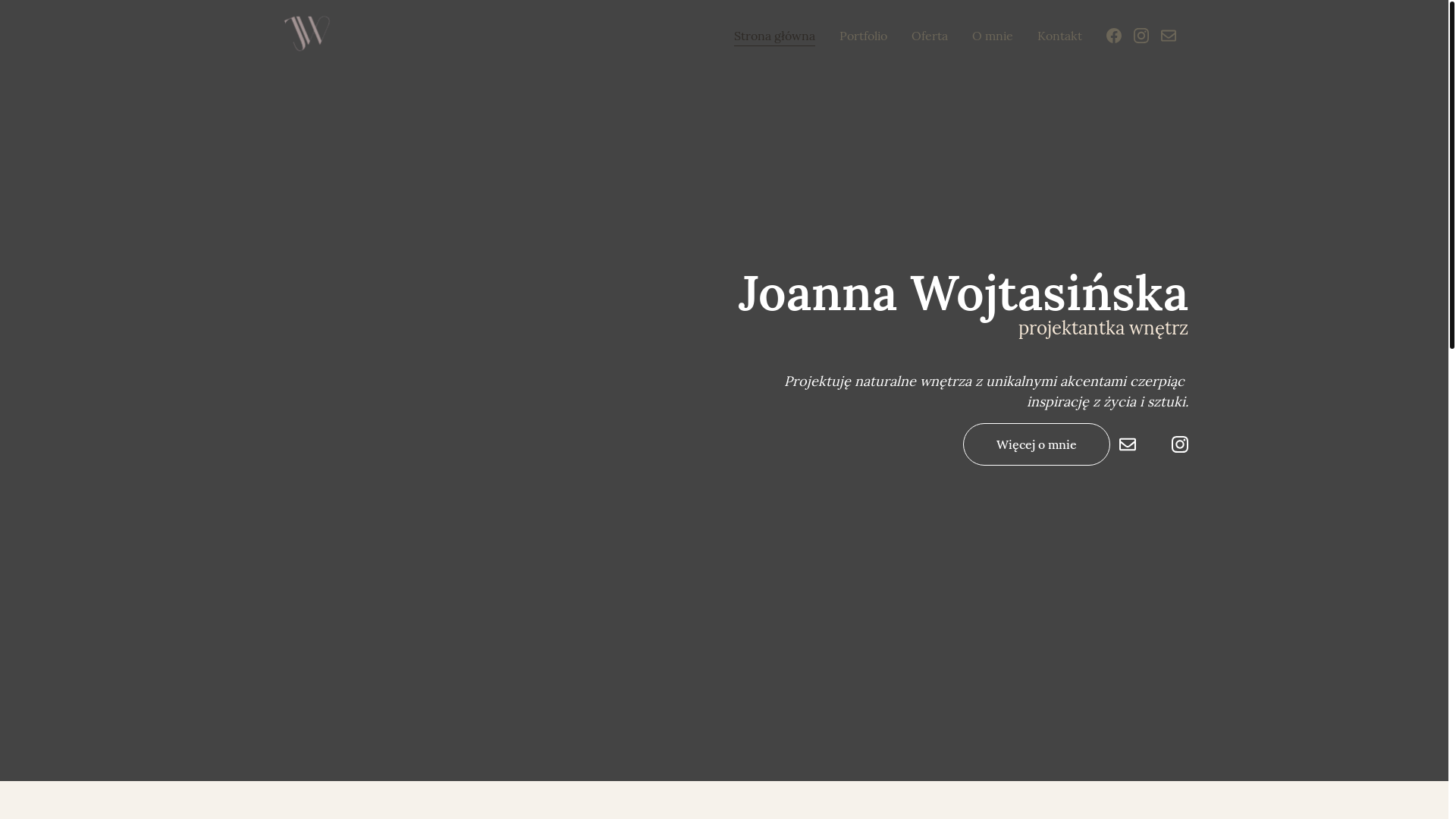 website screenshot of https://wojtasinskaprojektuje.pl/