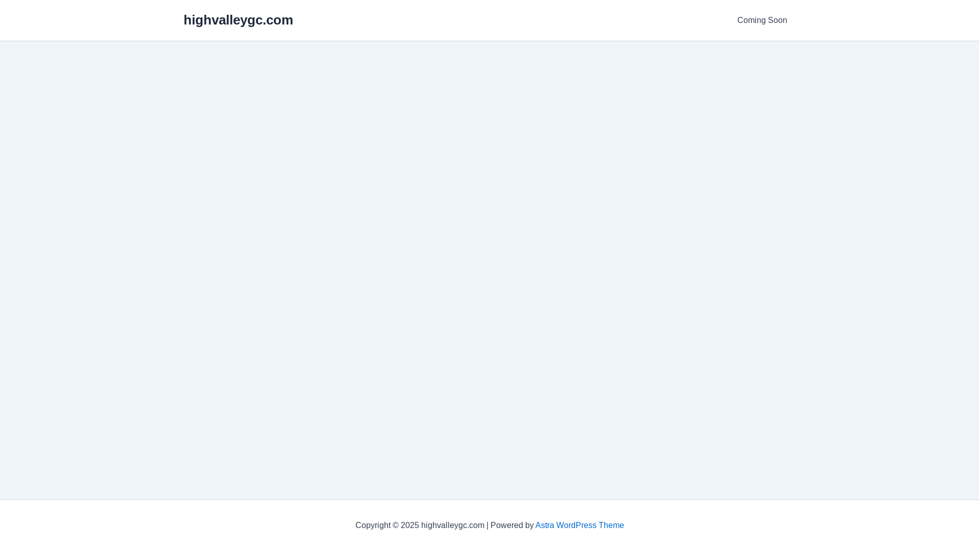 website screenshot of https://highvalleygc.com/