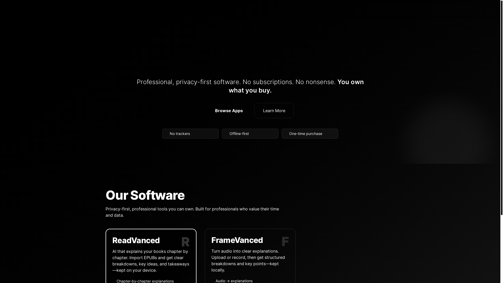 website screenshot of https://vancedapps.pages.dev/