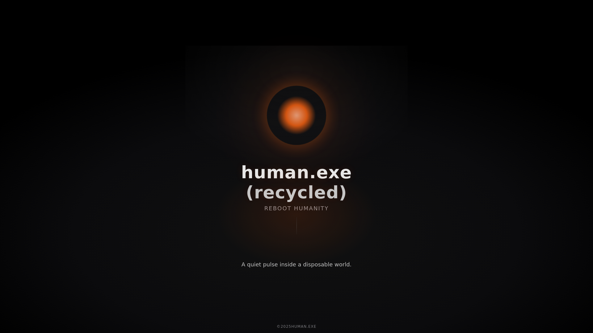 website screenshot of https://humanexe.tech/
