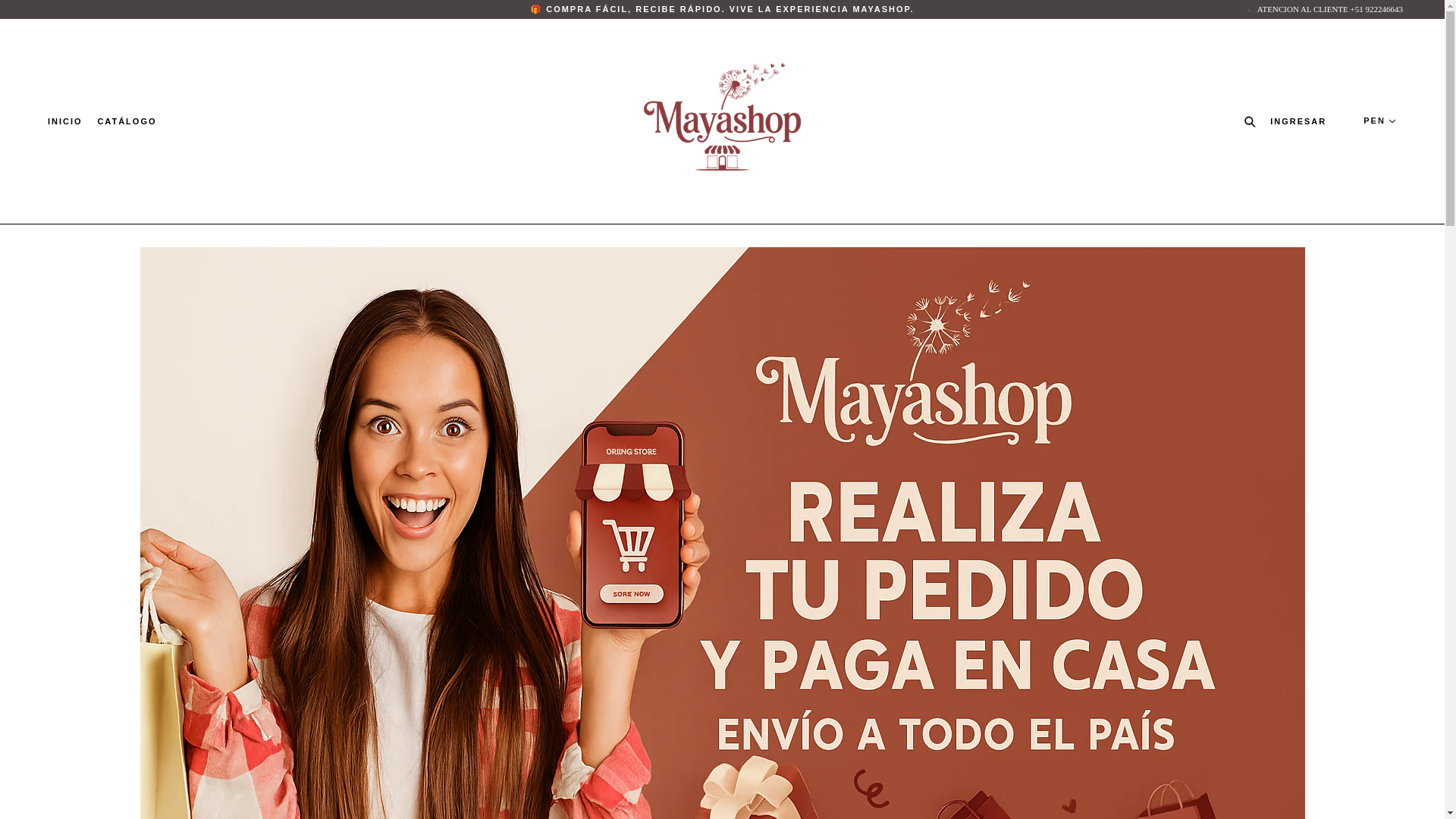 website screenshot of https://mayashop.lat/