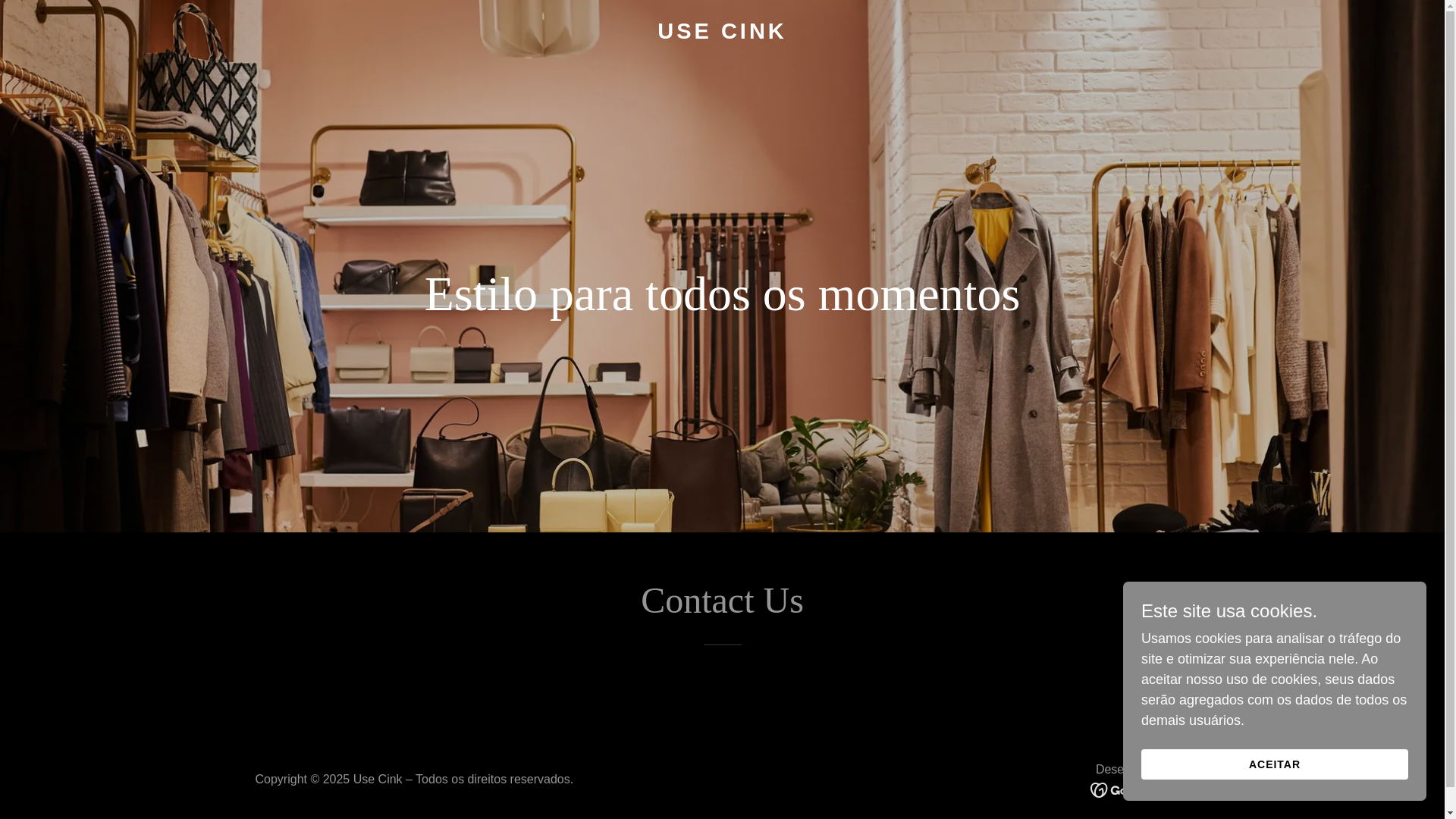 website screenshot of https://usecink.com.br/