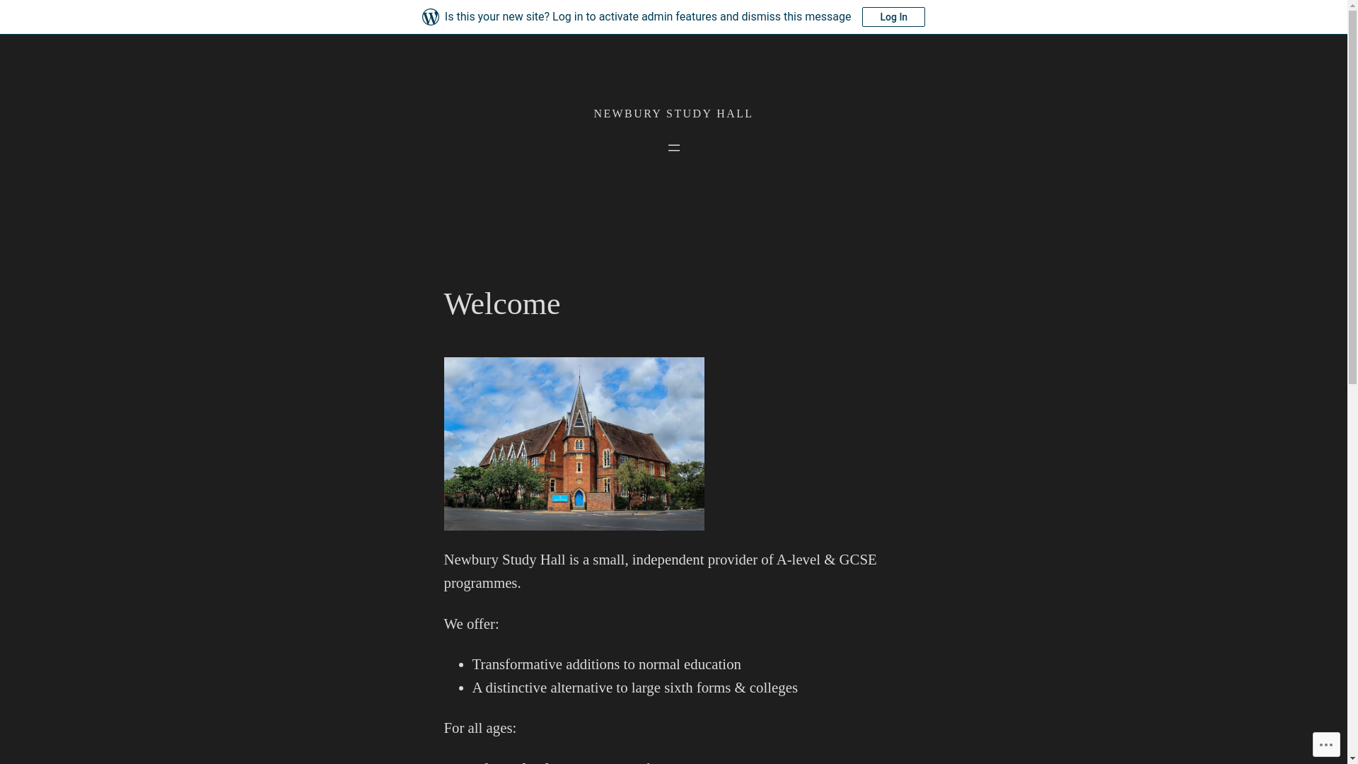 website screenshot of https://newburystudyhall.com/