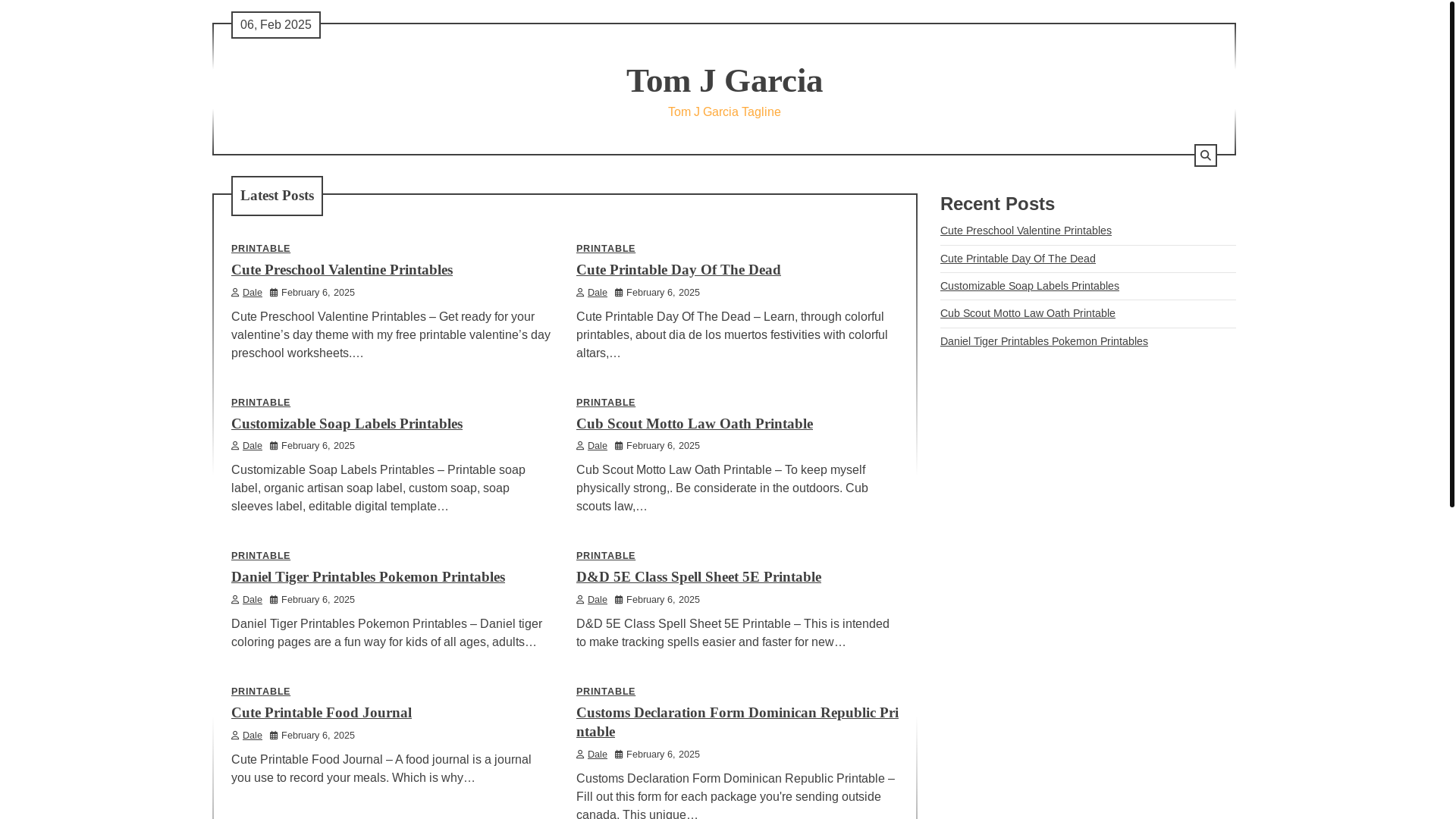 website screenshot of https://tomjgarciak.pages.dev/