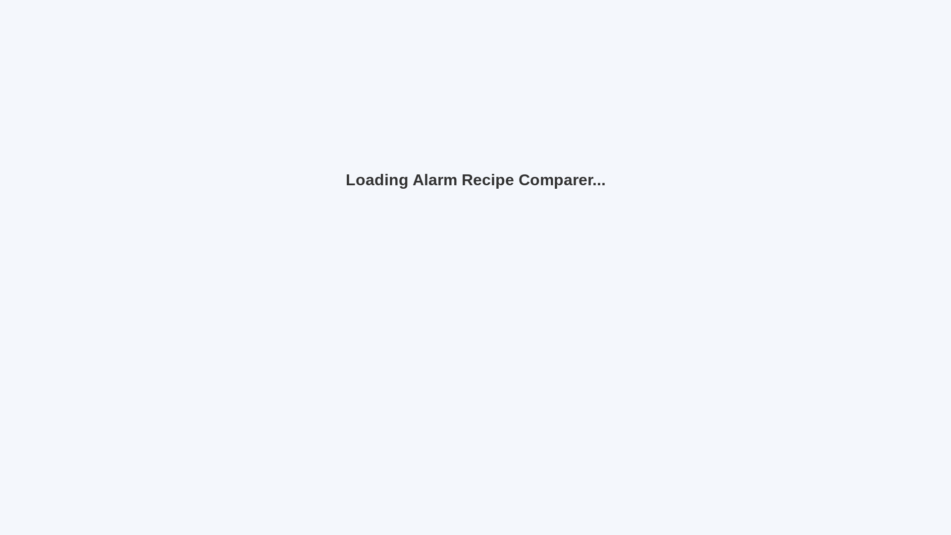 website screenshot of https://alarmrecipecomparerpreview.pages.dev/