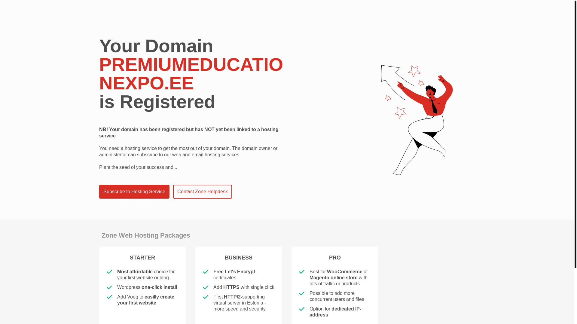 website screenshot of https://premiumeducationexpo.ee/