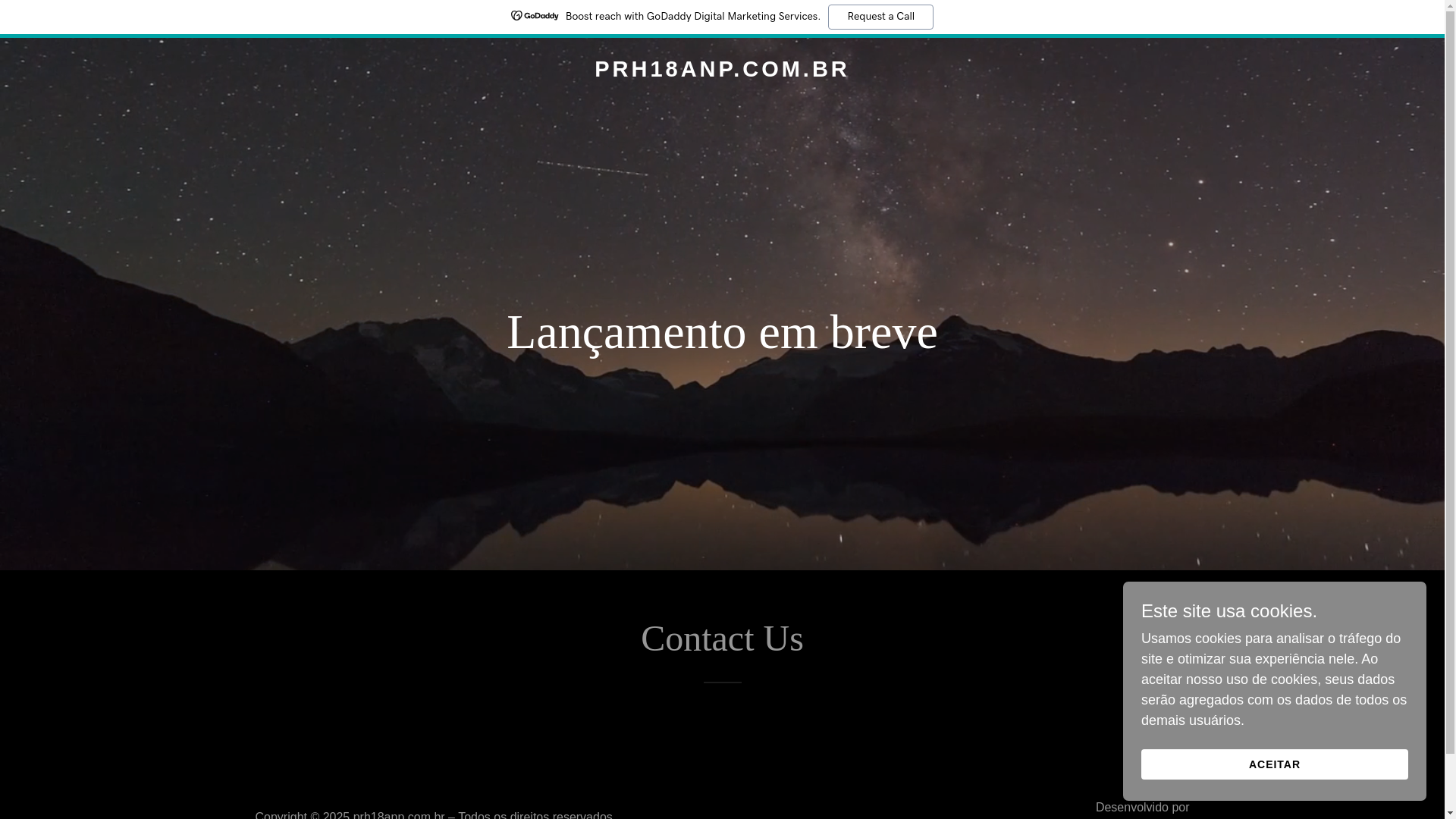 website screenshot of https://prh18anp.com.br/