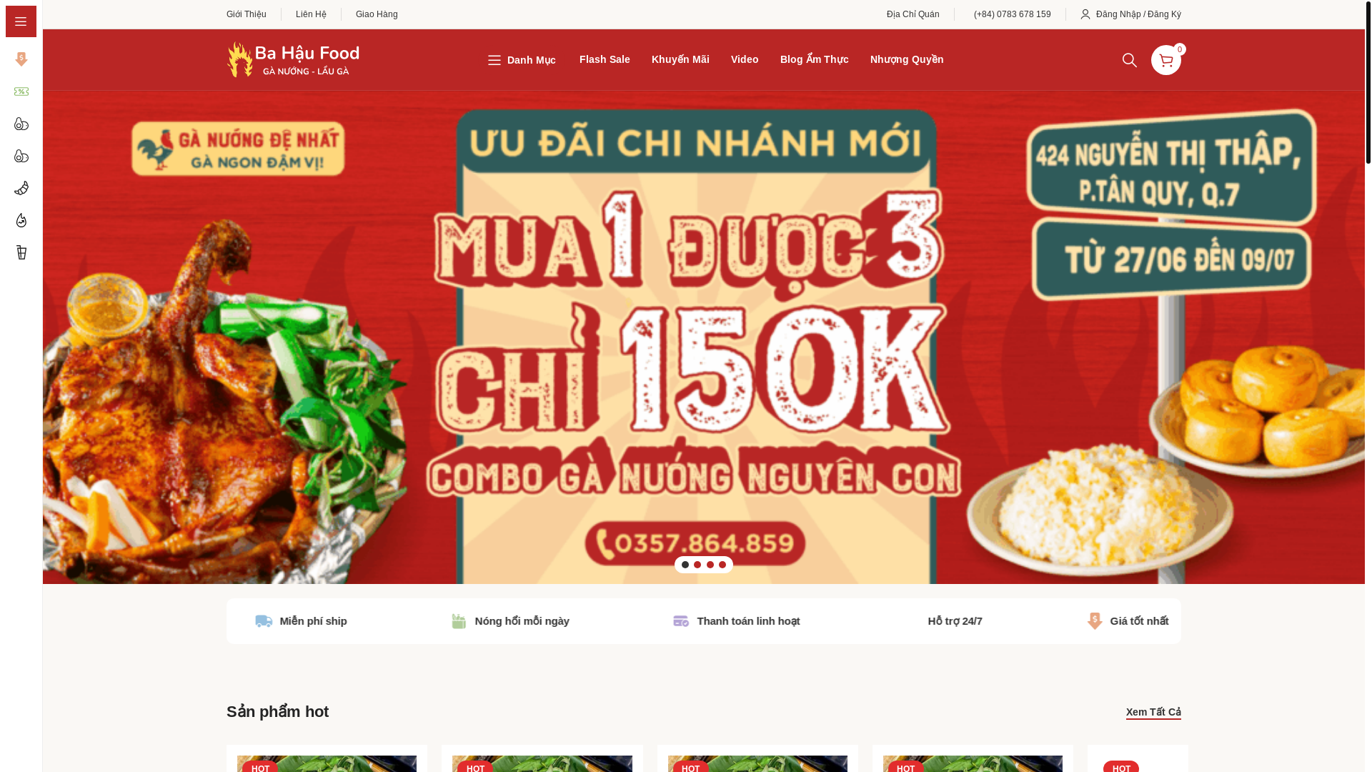 website screenshot of https://ganuongbahau.com/