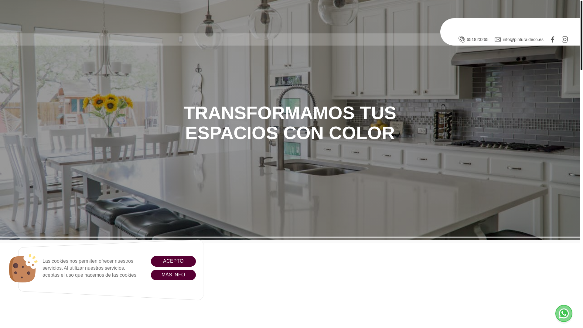 website screenshot of https://pinturaideco.es/