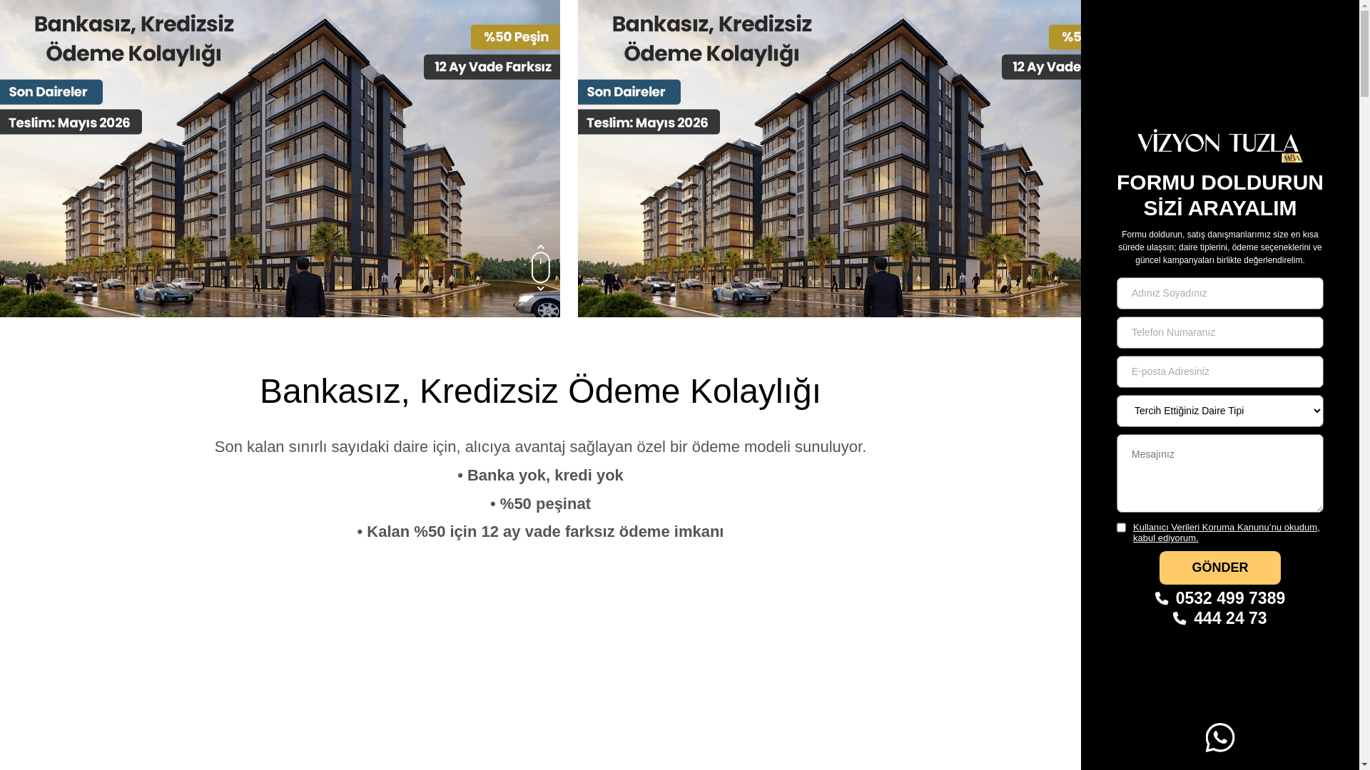website screenshot of https://vizyontuzla.com/